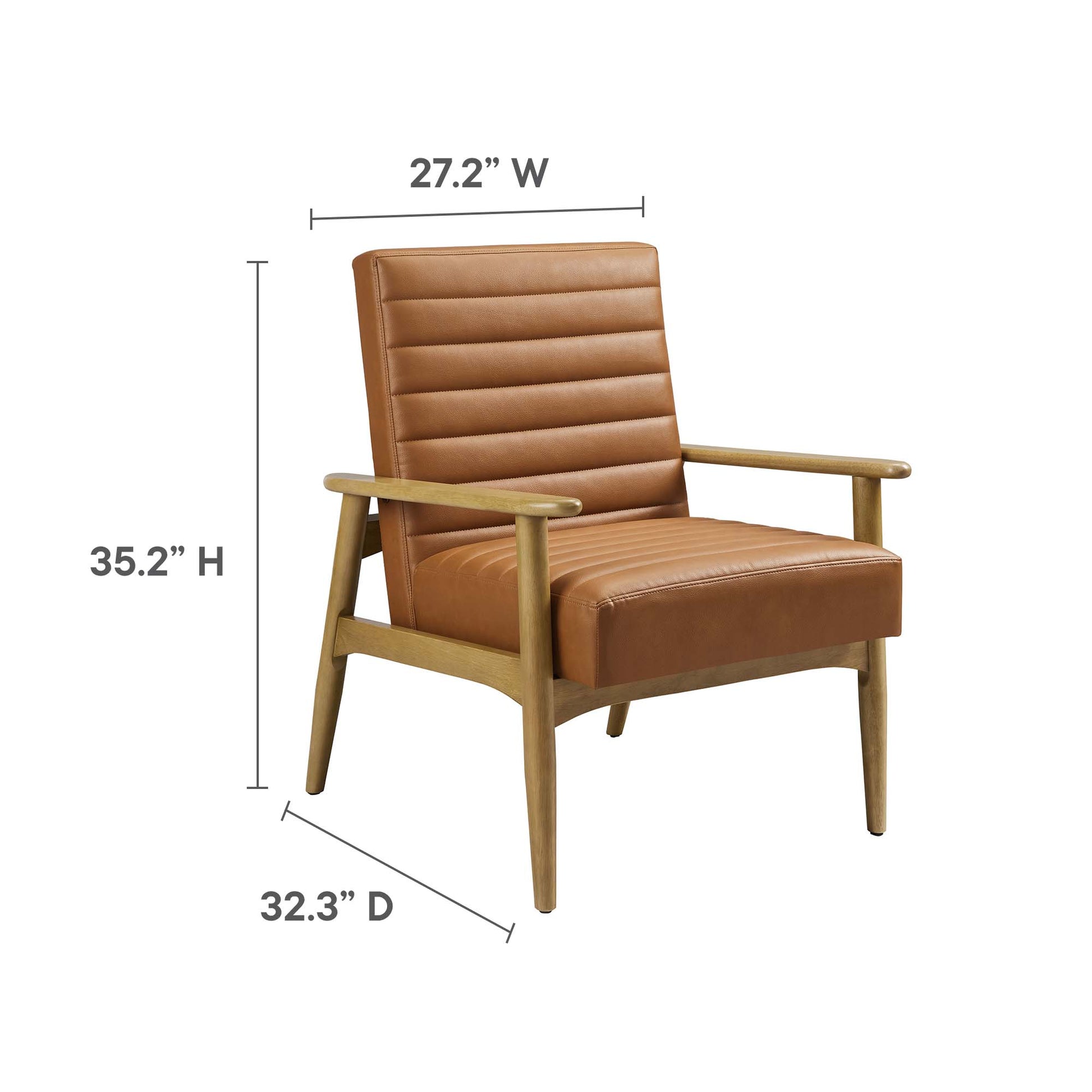 Jensen Vegan Leather Accent Chair by Modway - Best Buy Furniture