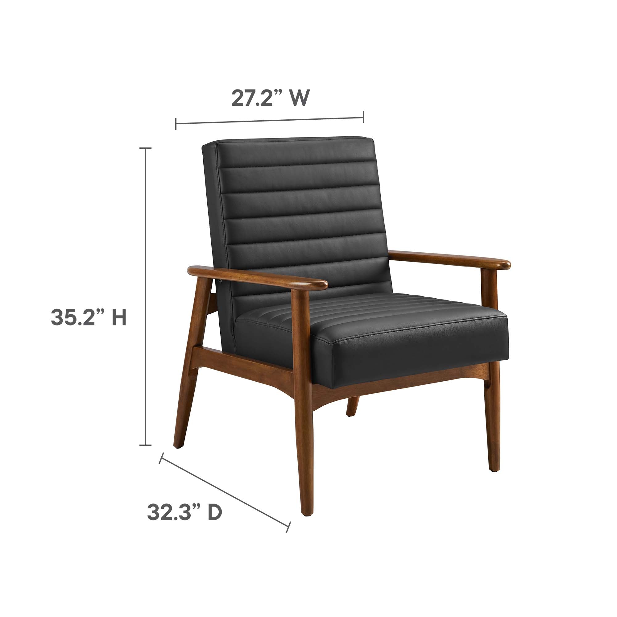 Jensen Vegan Leather Accent Chair by Modway - Best Buy Furniture