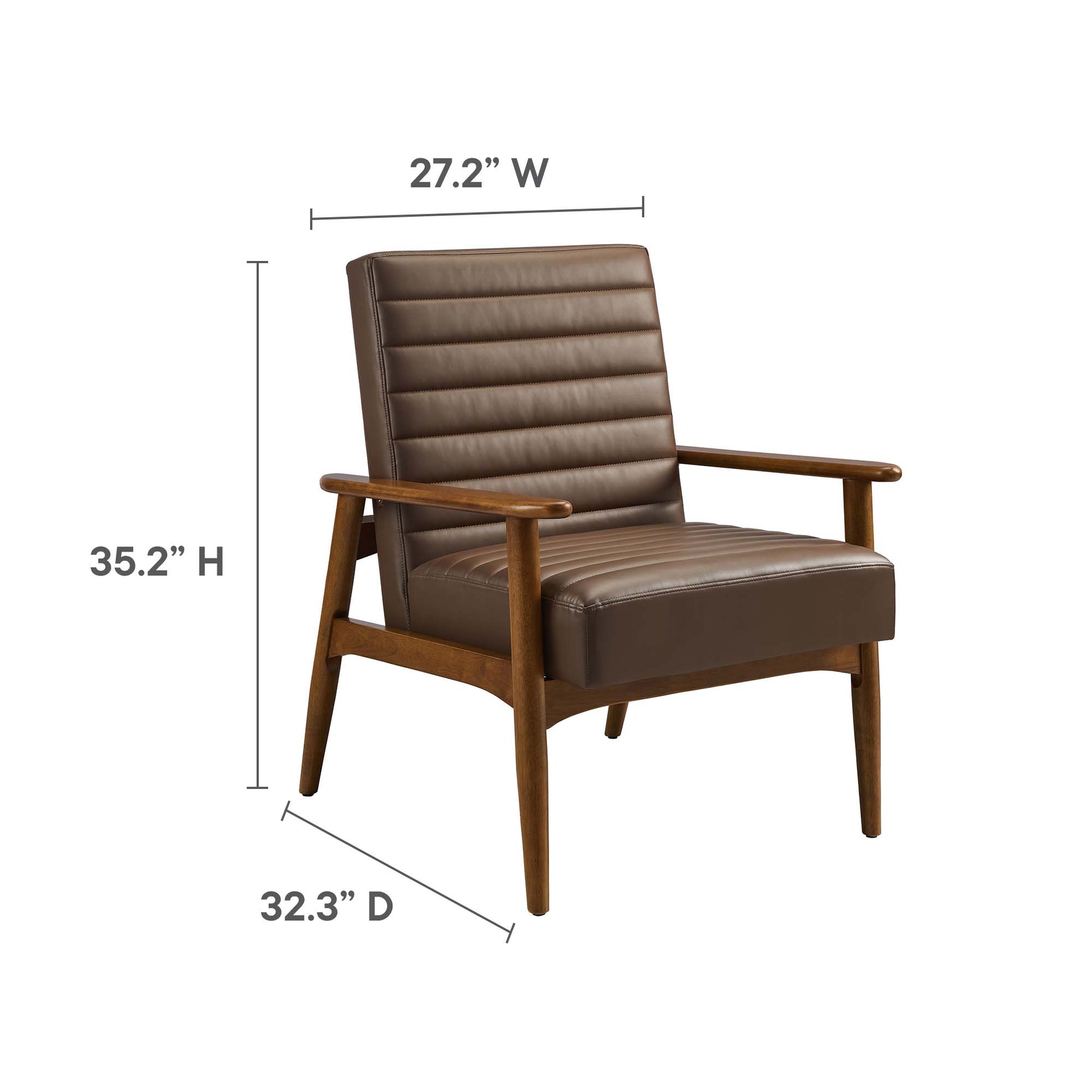 Jensen Vegan Leather Accent Chair by Modway - Best Buy Furniture