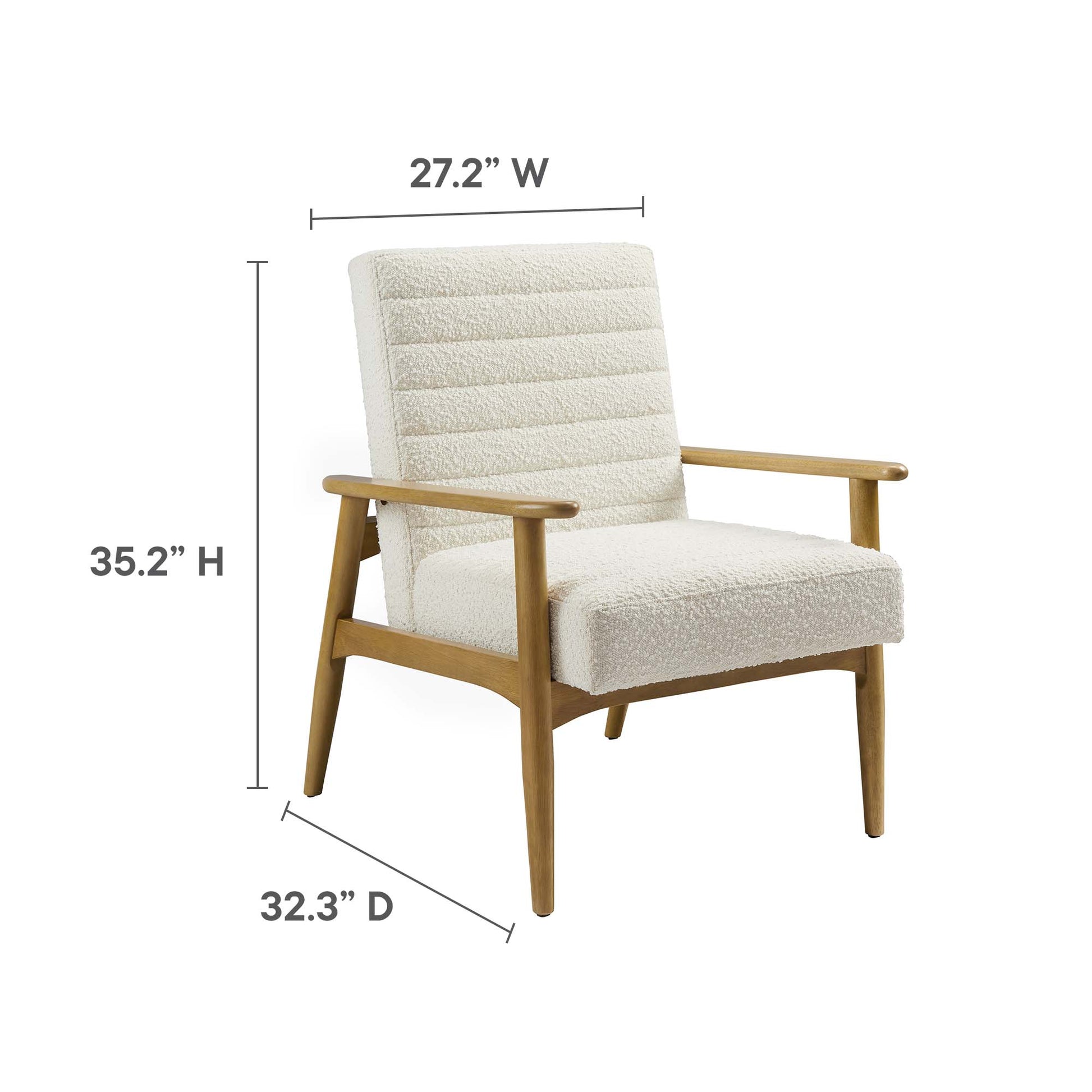 Jensen Boucle Fabric Accent Chair by Modway - Best Buy Furniture