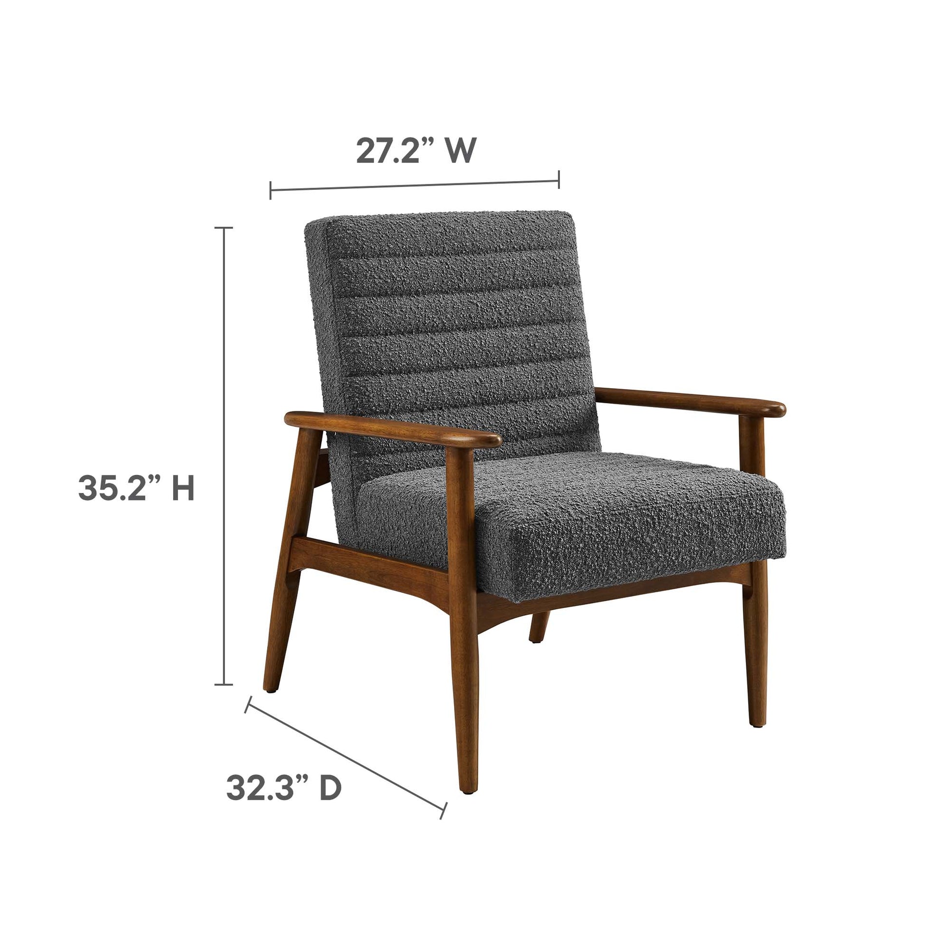 Jensen Boucle Fabric Accent Chair by Modway - Best Buy Furniture