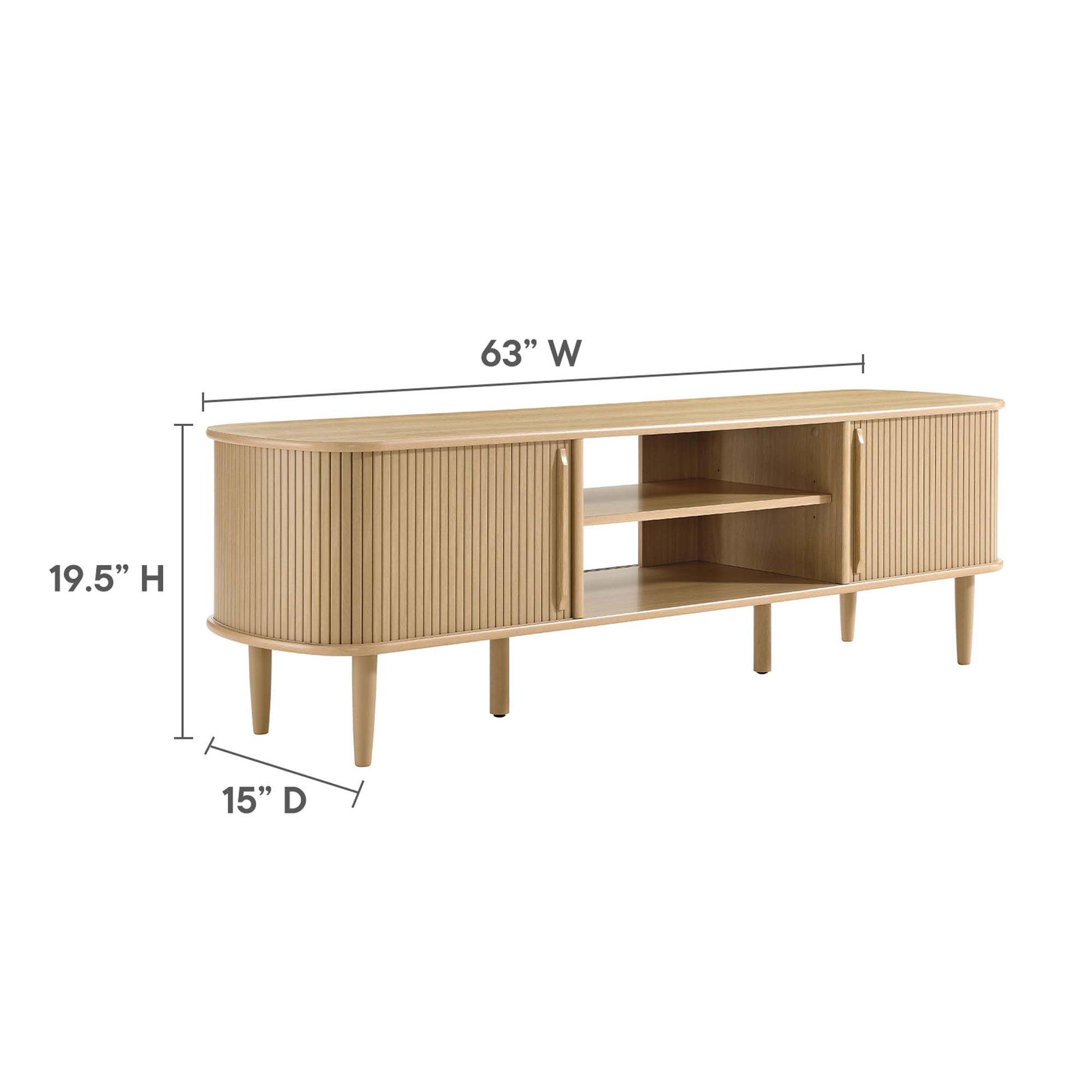 Contour 63" Wood TV Stand by Modway - Best Buy Furniture