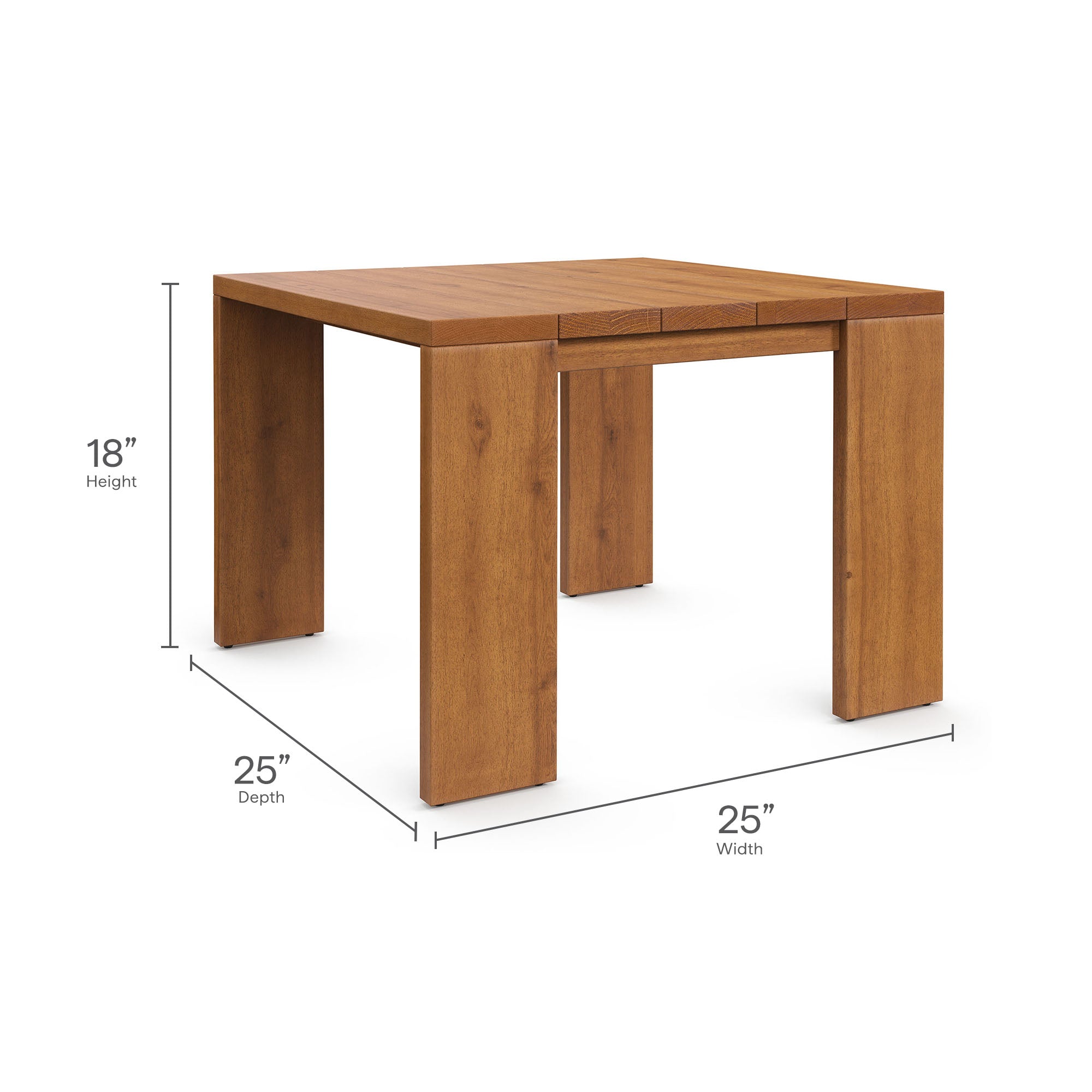 Tahoe 3-Piece Outdoor Patio Acacia Wood Furniture Set by Modway - Best Buy Furniture