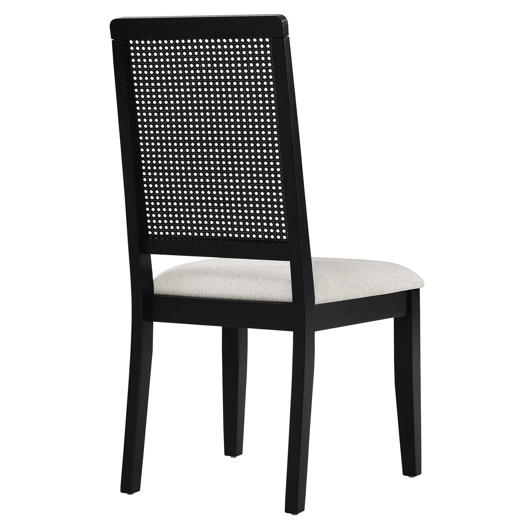 Arlo Faux Rattan and Wood Dining Side Chairs Set of 2 by Modway - Best Buy Furniture