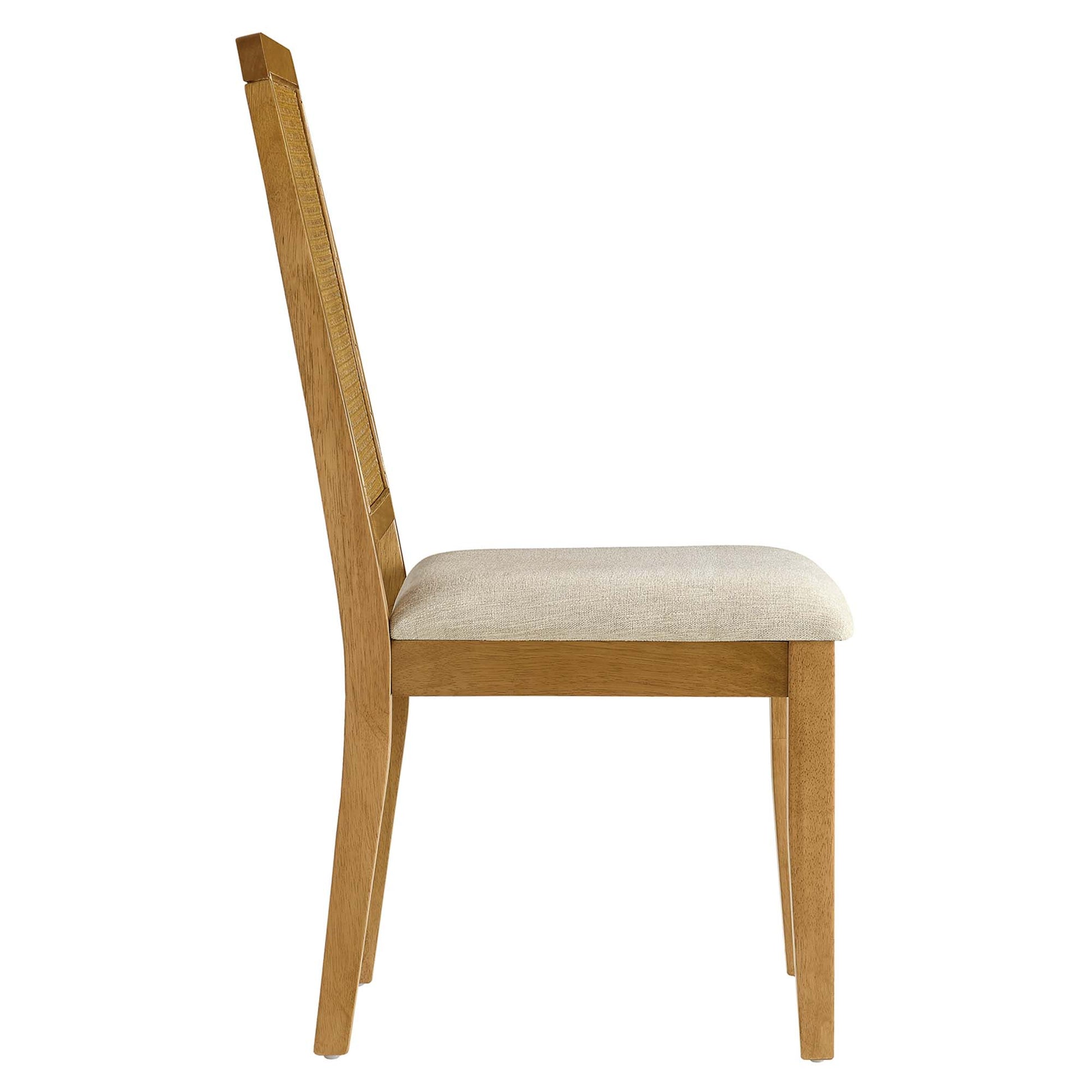 Arlo Faux Rattan and Wood Dining Side Chairs Set of 2 by Modway - Best Buy Furniture