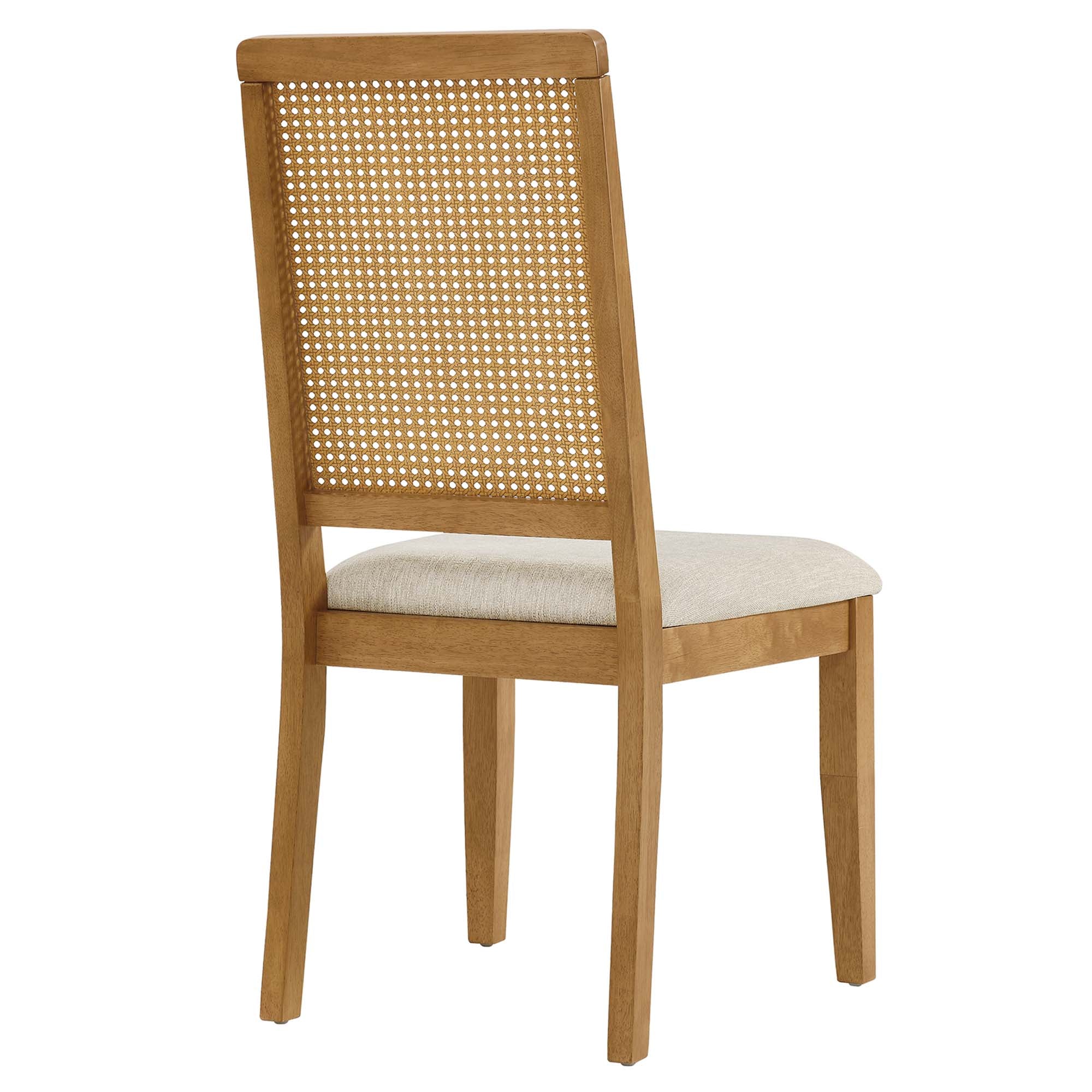 Arlo Faux Rattan and Wood Dining Side Chairs Set of 2 by Modway - Best Buy Furniture