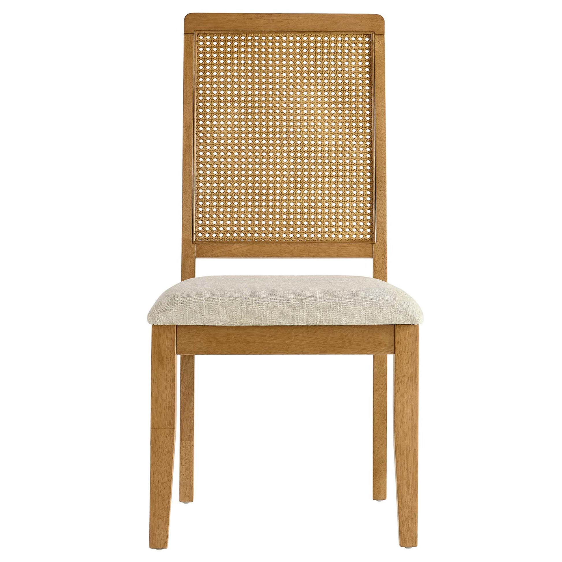 Arlo Faux Rattan and Wood Dining Side Chairs Set of 2 by Modway - Best Buy Furniture