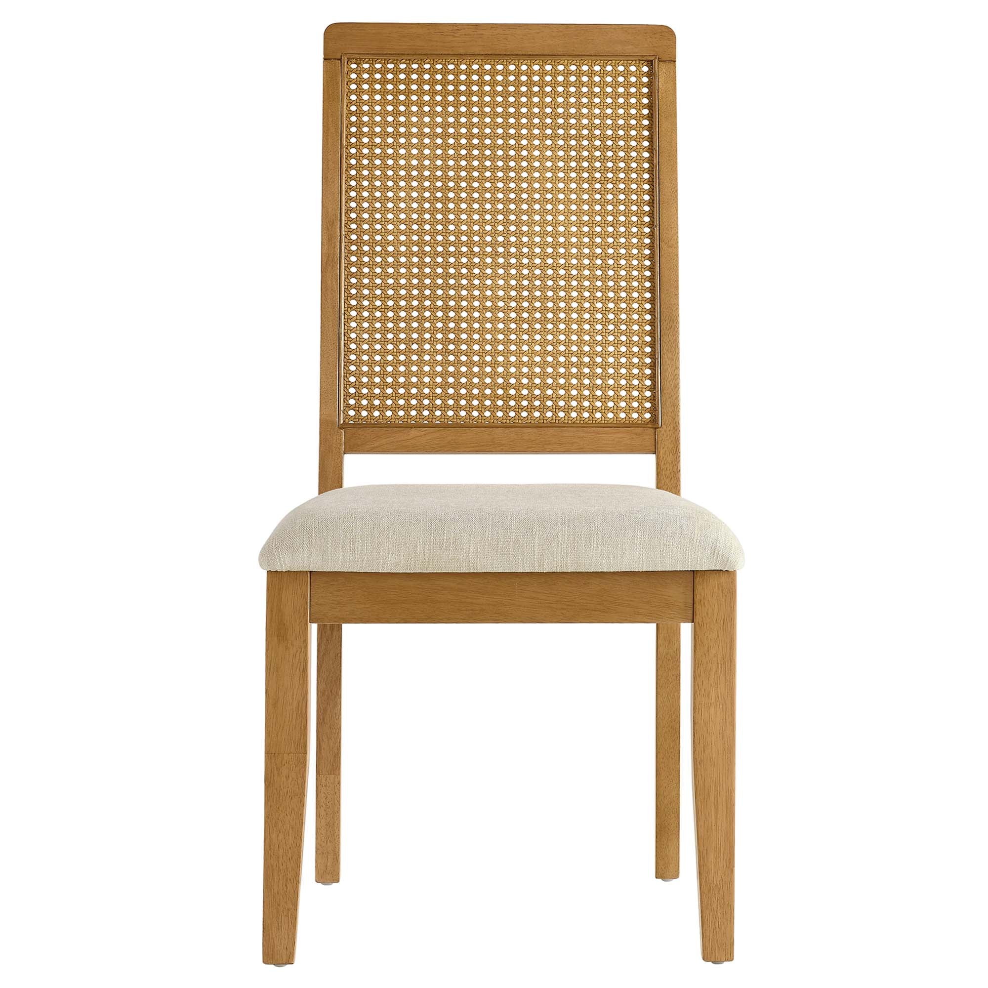 Arlo Faux Rattan and Wood Dining Side Chairs Set of 2 by Modway - Best Buy Furniture