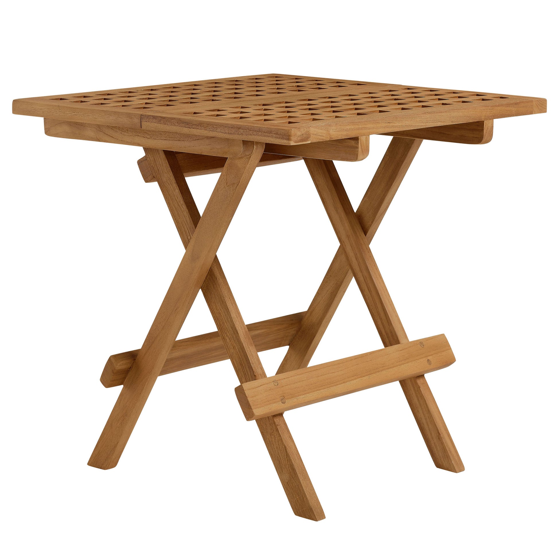 Vienna 3-Piece Outdoor Patio Teak and Rope Armchairs with Folding Side Table by Modway - Best Buy Furniture