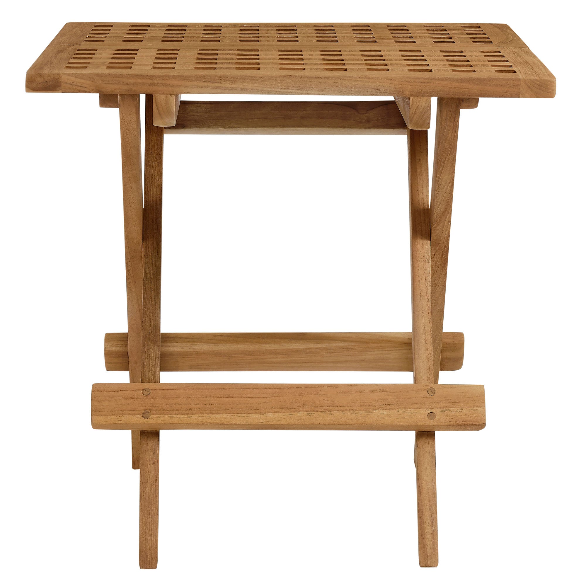 Vienna Outdoor Patio Teak Wood Side Table by Modway - Best Buy Furniture