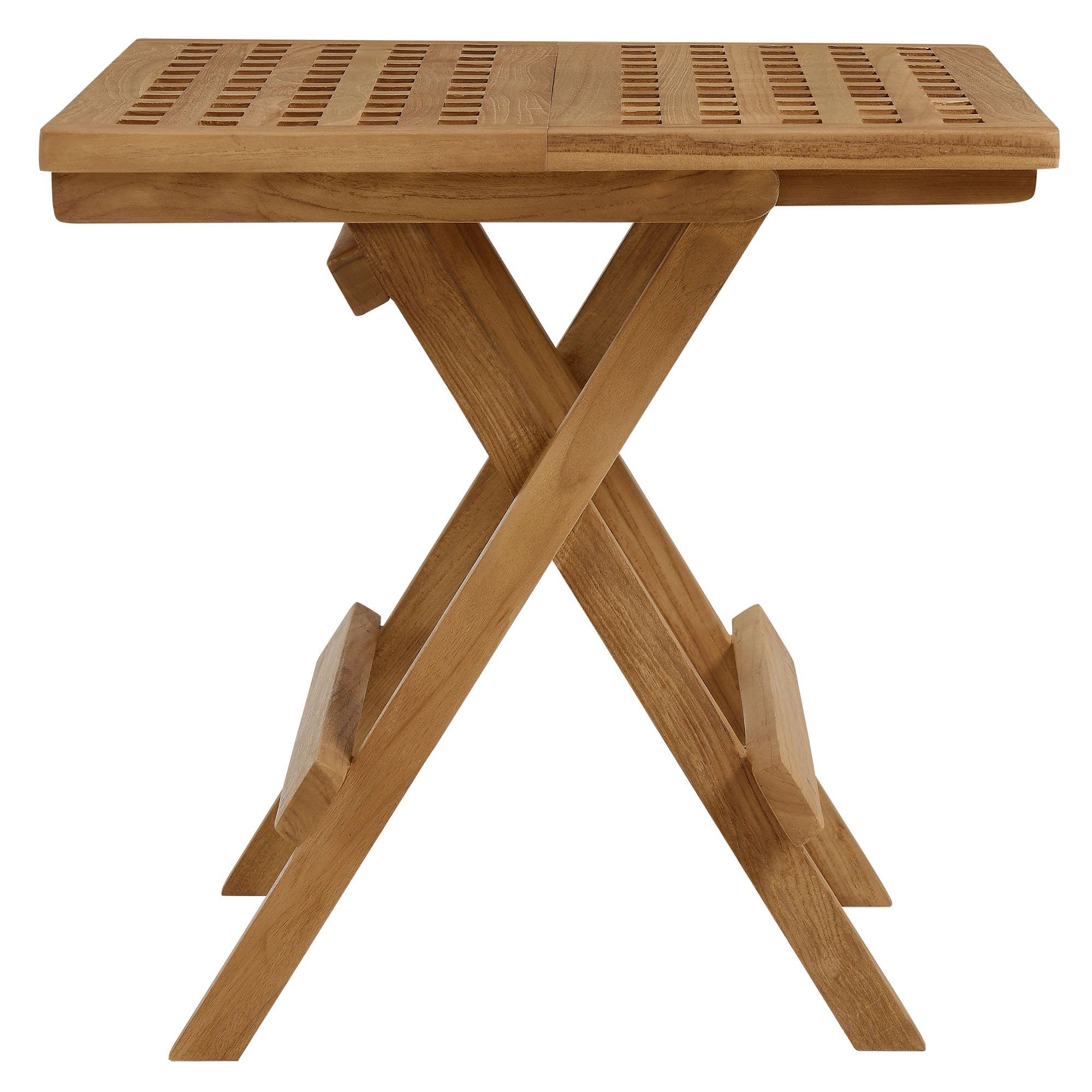 Vienna Outdoor Patio Teak Wood Side Table by Modway - Best Buy Furniture