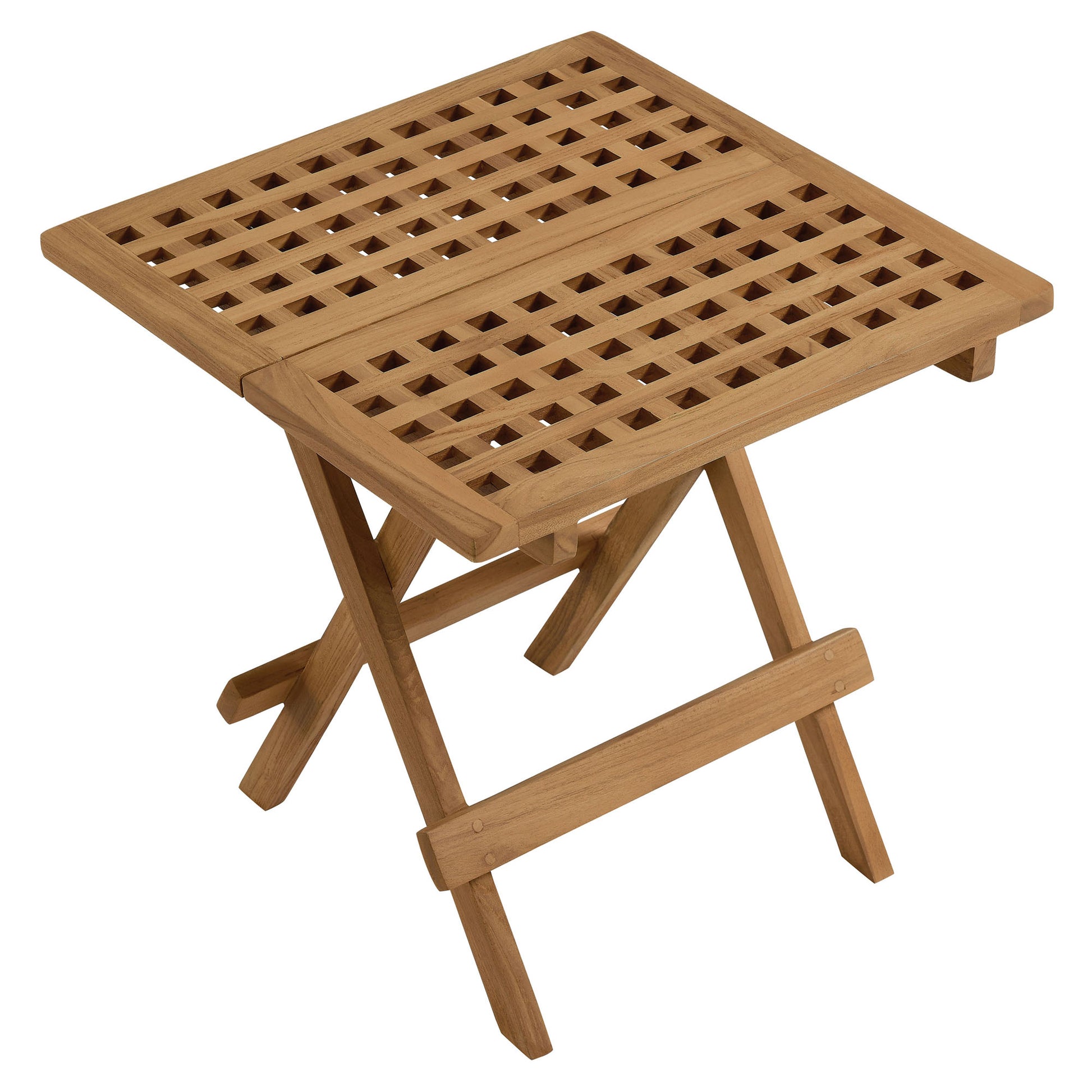 Vienna Outdoor Patio Teak Wood Side Table by Modway - Best Buy Furniture