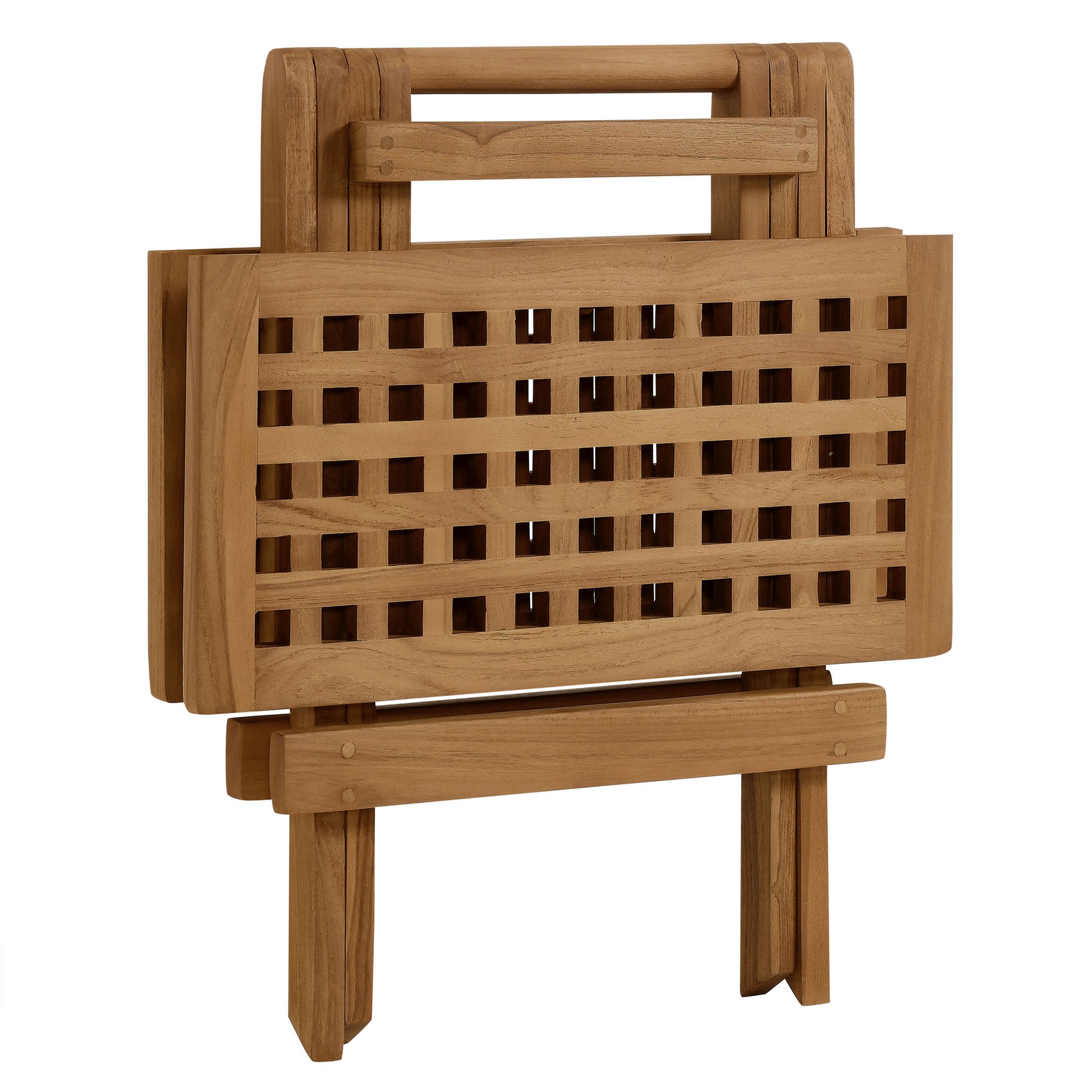 Vienna Outdoor Patio Teak Wood Side Table by Modway - Best Buy Furniture