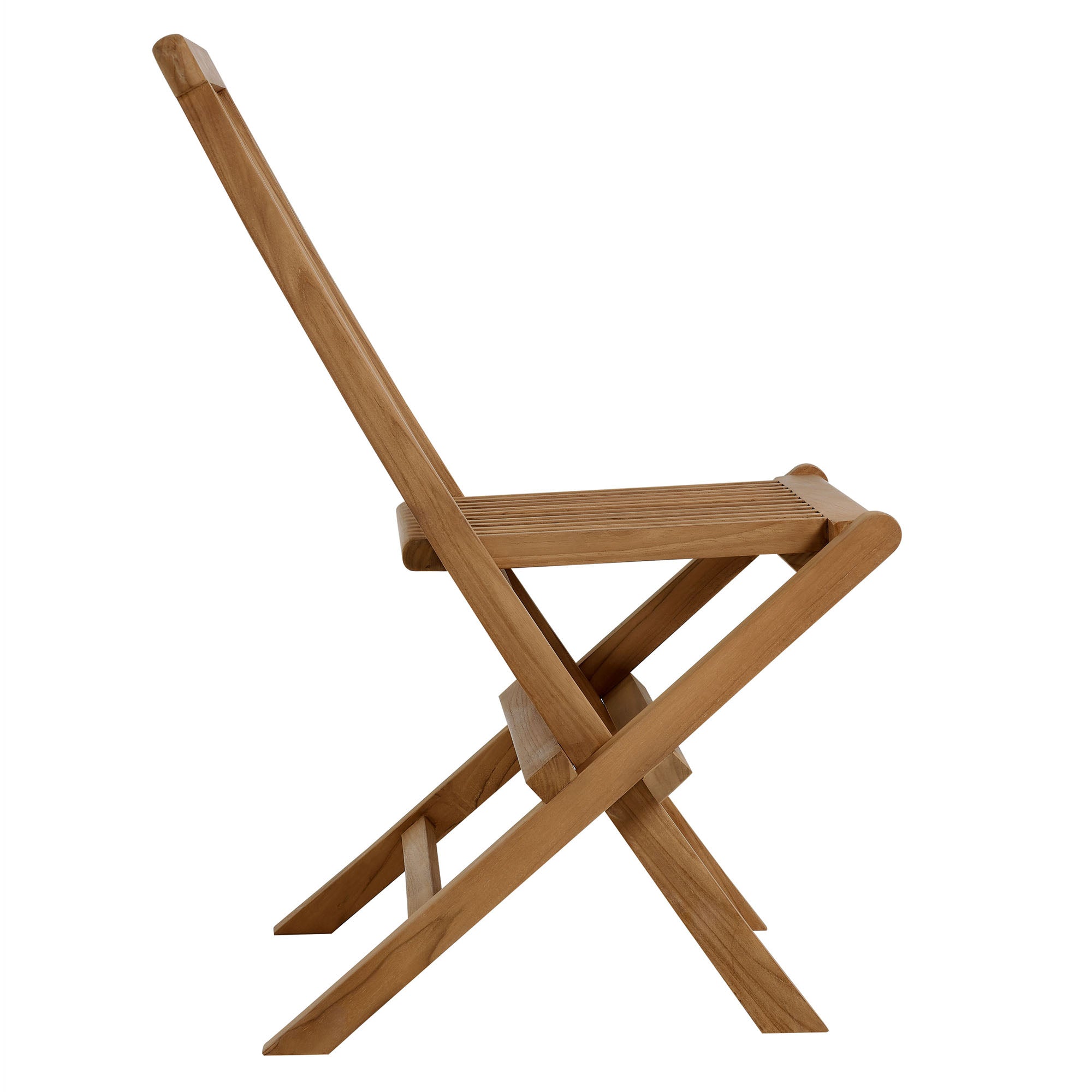 Vienna Outdoor Patio Teak Wood Folding Dining Chairs Set of 4 by Modway - Best Buy Furniture