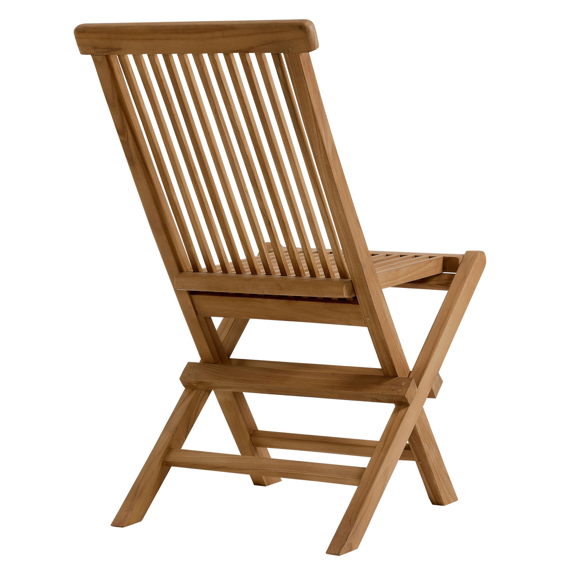 Vienna Outdoor Patio Teak Wood Folding Dining Chairs Set of 4 by Modway - Best Buy Furniture