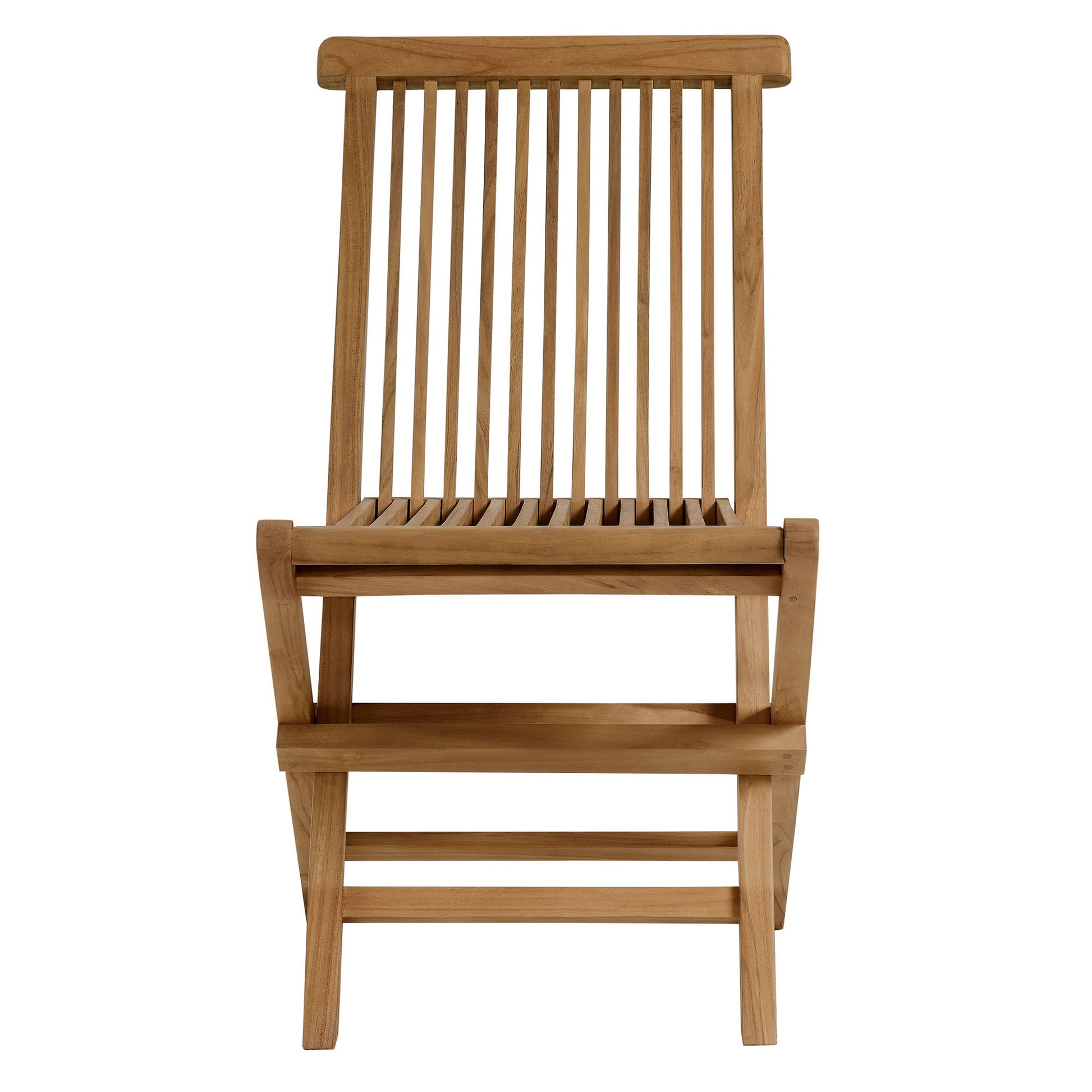 Vienna Outdoor Patio Teak Wood Folding Dining Chairs Set of 4 by Modway - Best Buy Furniture
