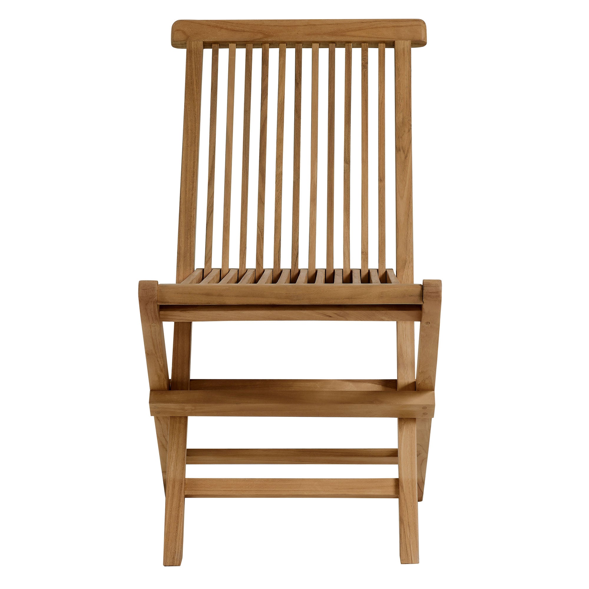 Vienna Outdoor Patio Teak Wood Folding Dining Chairs Set of 4 by Modway - Best Buy Furniture