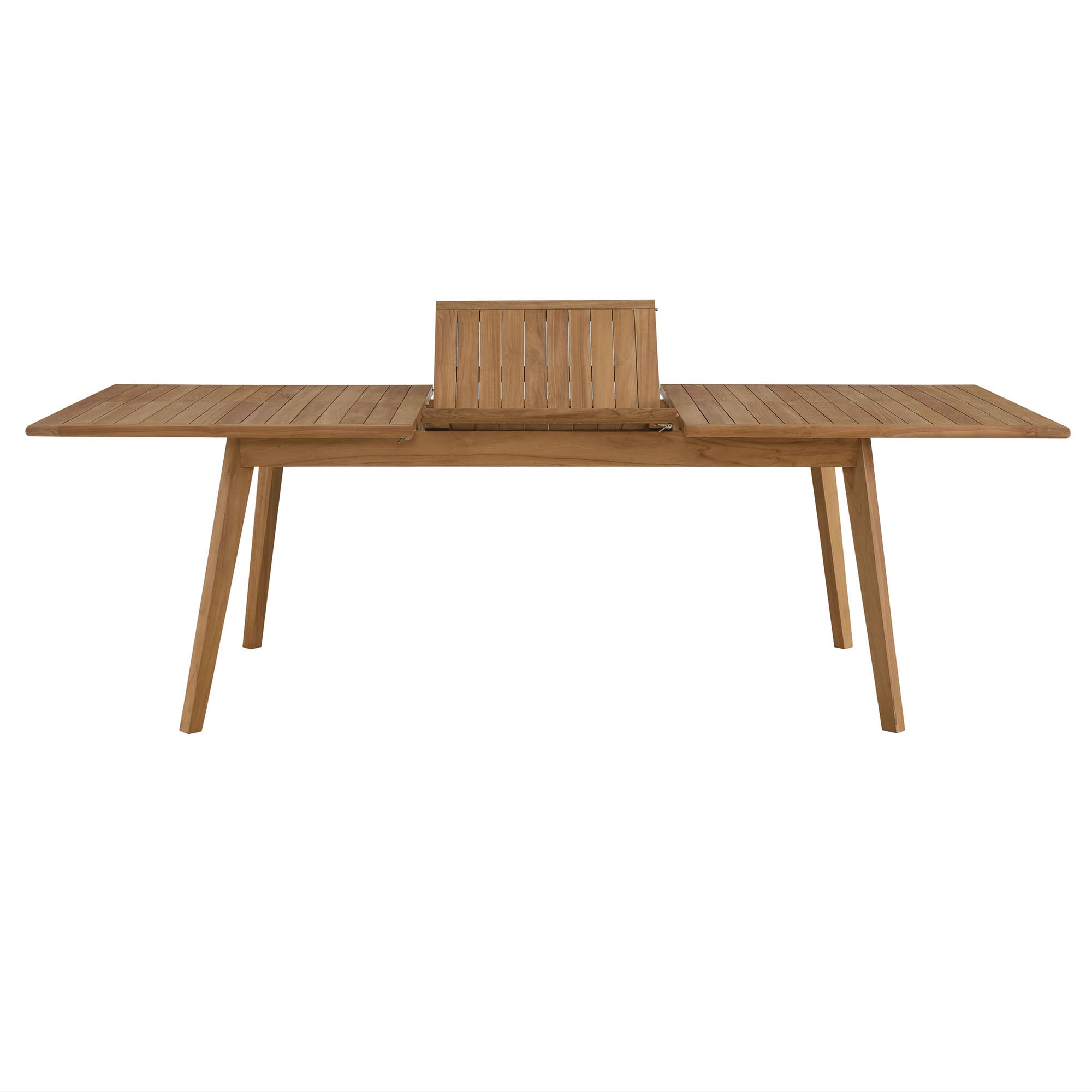 Vienna Outdoor Patio Teak Wood Extendable Dining Table by Modway - Best Buy Furniture