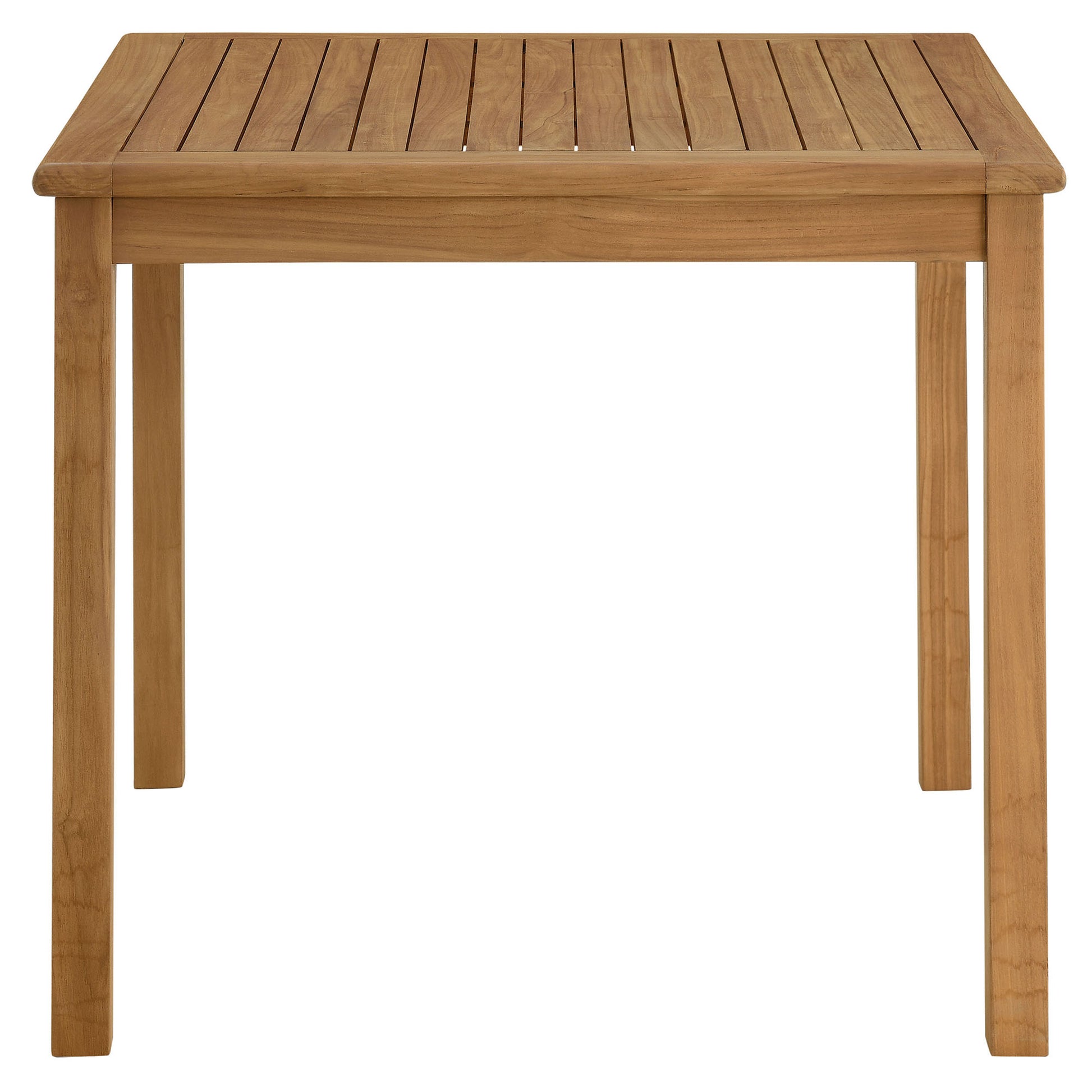 Vienna 34" Square Outdoor Patio Teak Wood Dining Table by Modway - Best Buy Furniture