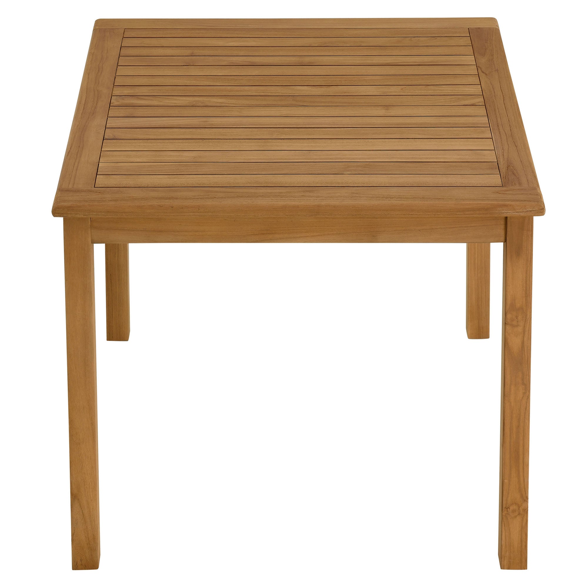 Vienna 34" Square Outdoor Patio Teak Wood Dining Table by Modway - Best Buy Furniture