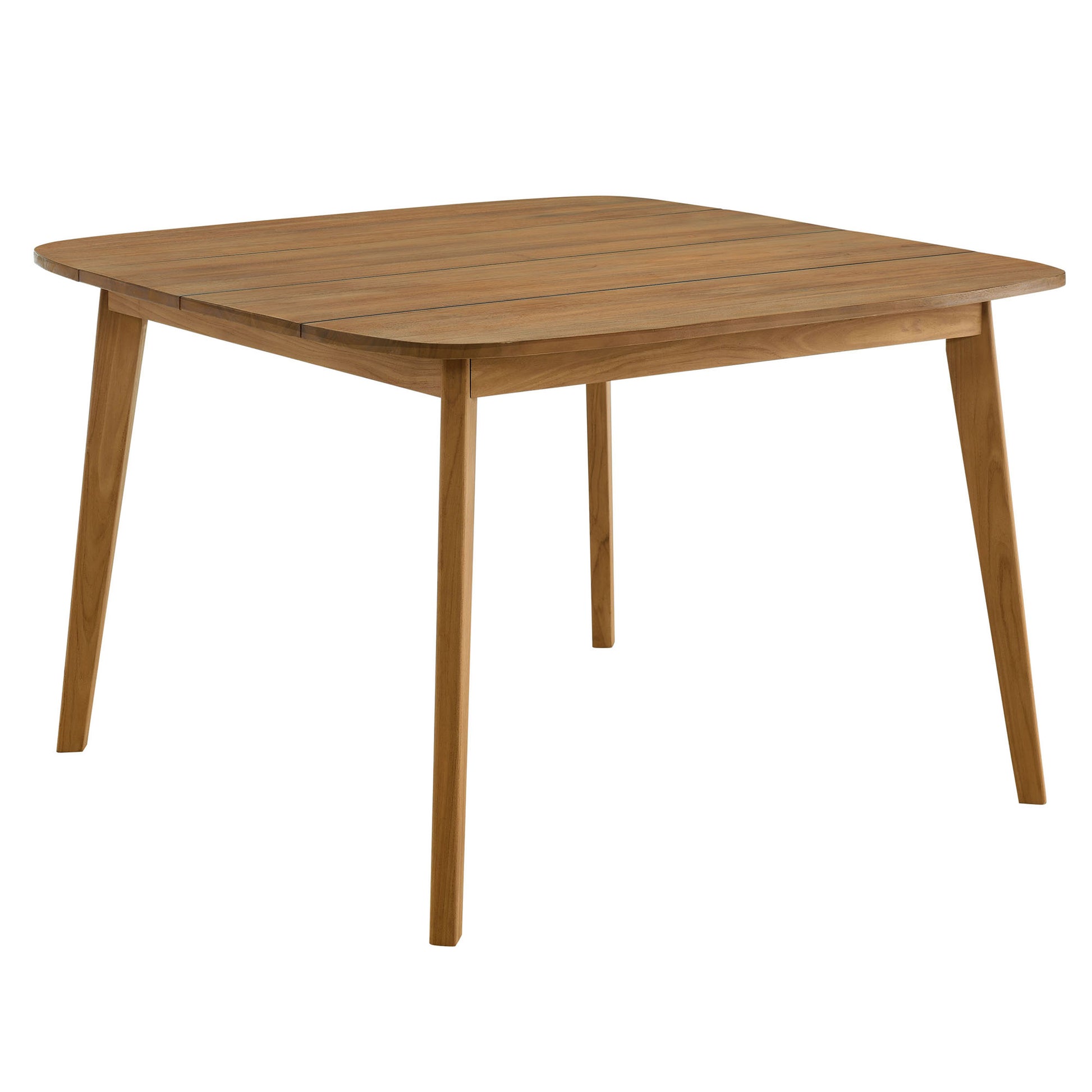 Vienna 46" Square Outdoor Patio Teak Wood Dining Table by Modway - Best Buy Furniture