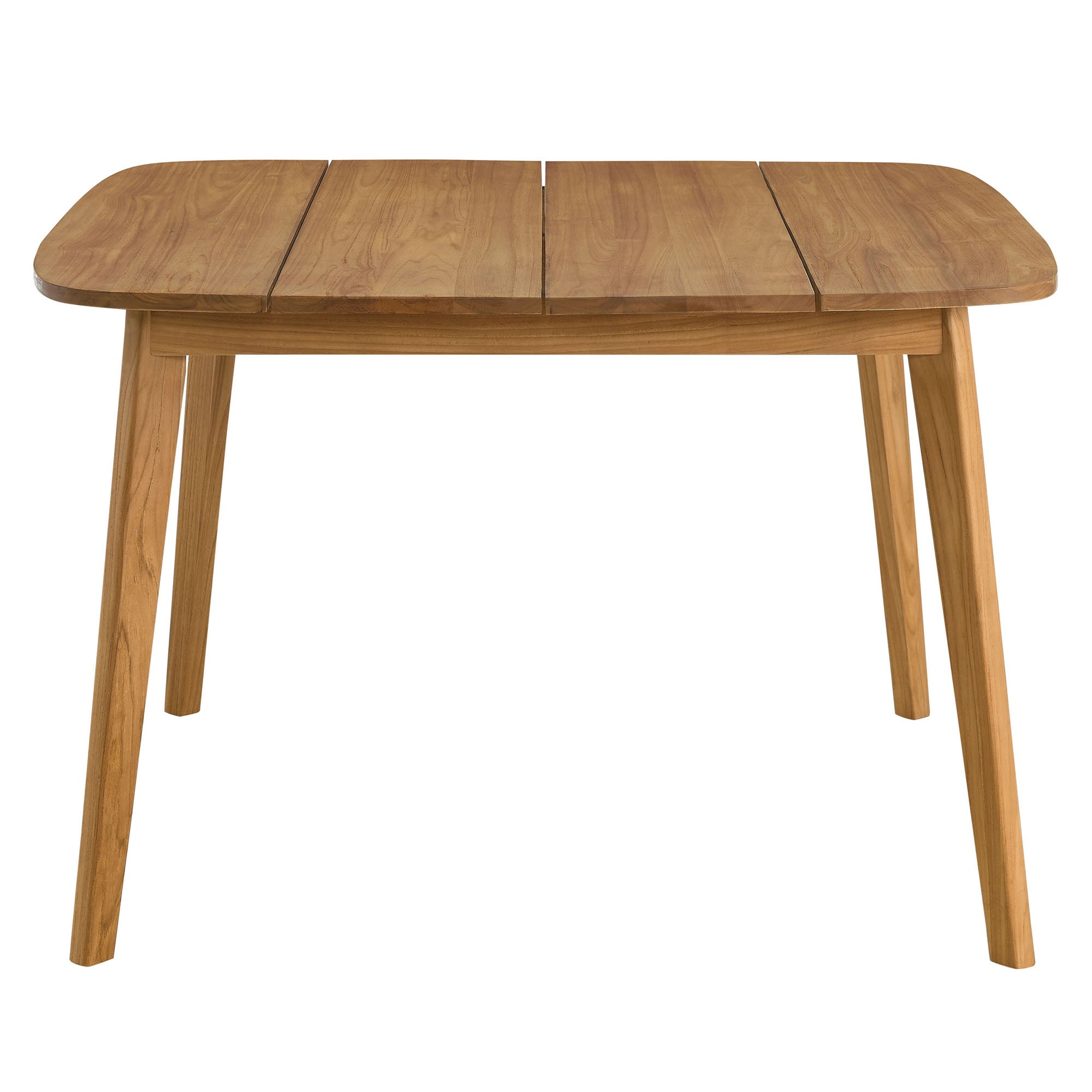 Vienna 46" Square Outdoor Patio Teak Wood Dining Table by Modway - Best Buy Furniture
