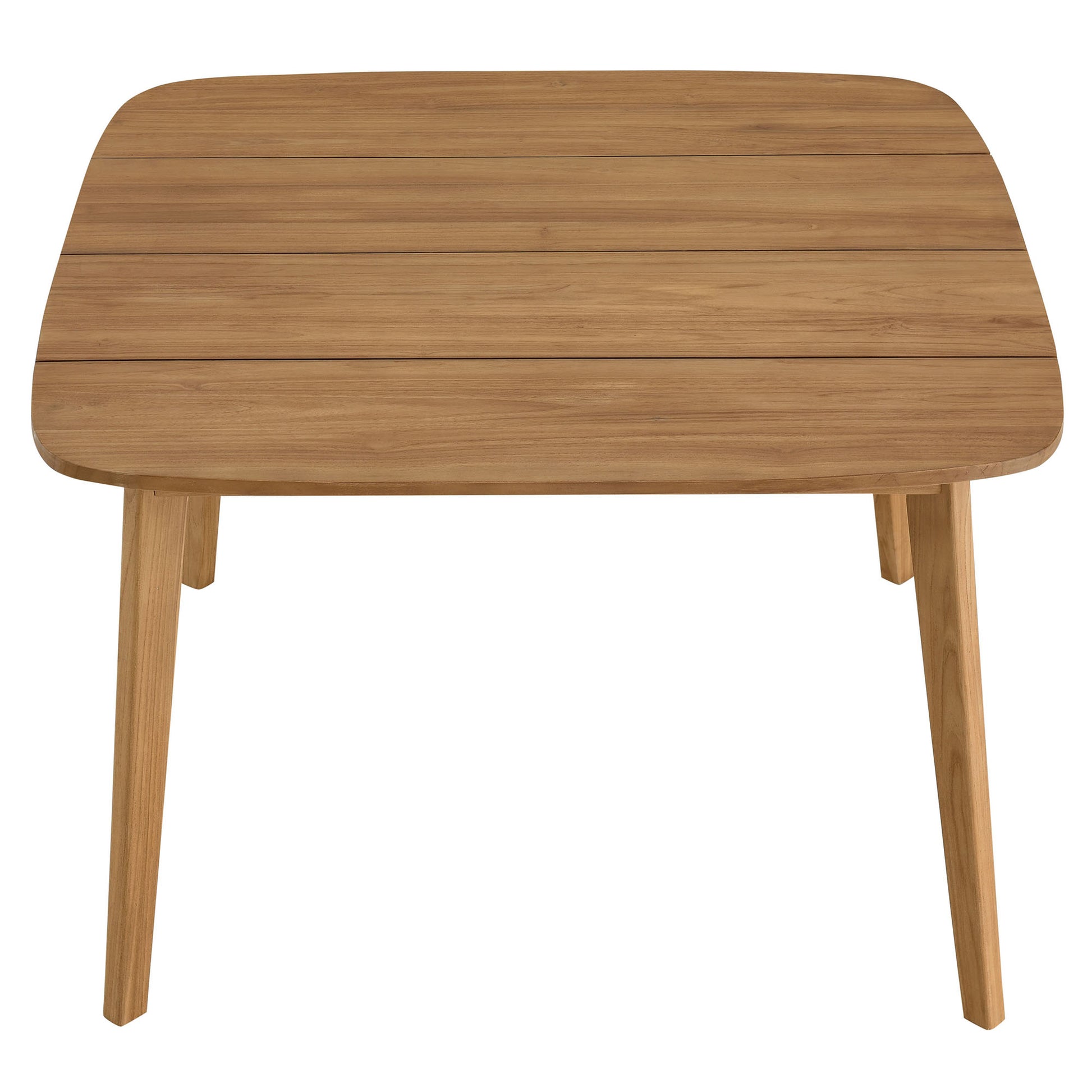 Vienna 46" Square Outdoor Patio Teak Wood Dining Table by Modway - Best Buy Furniture