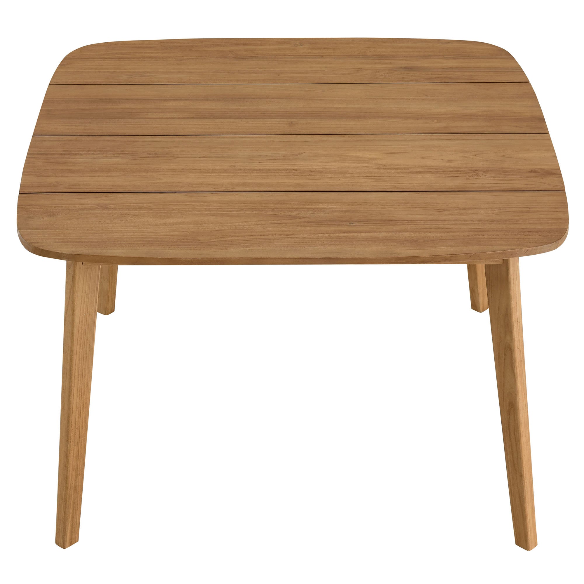 Vienna 46" Square Outdoor Patio Teak Wood Dining Table by Modway - Best Buy Furniture
