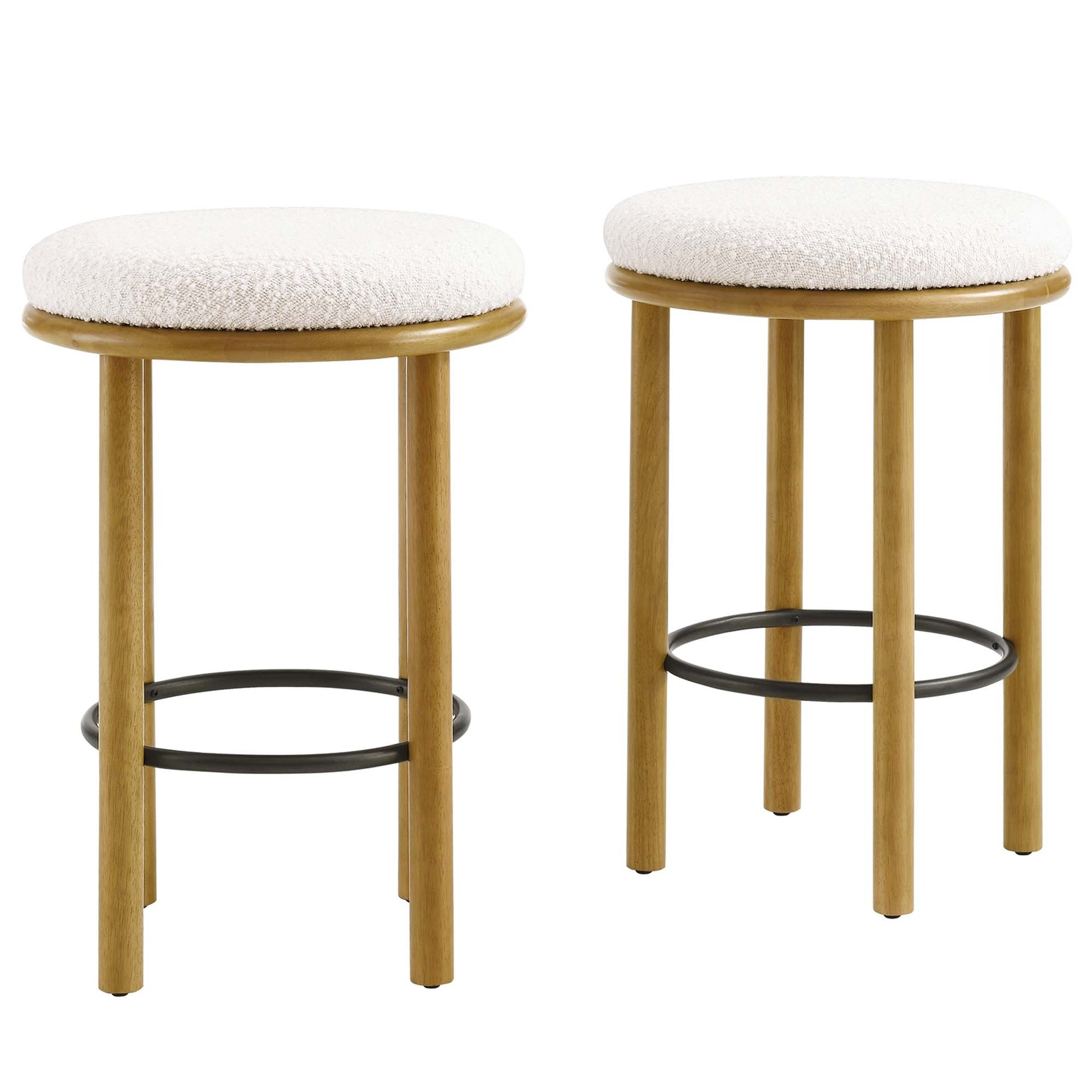 Fable Boucle Fabric Counter Stools Set of 2 by Modway - Best Buy Furniture