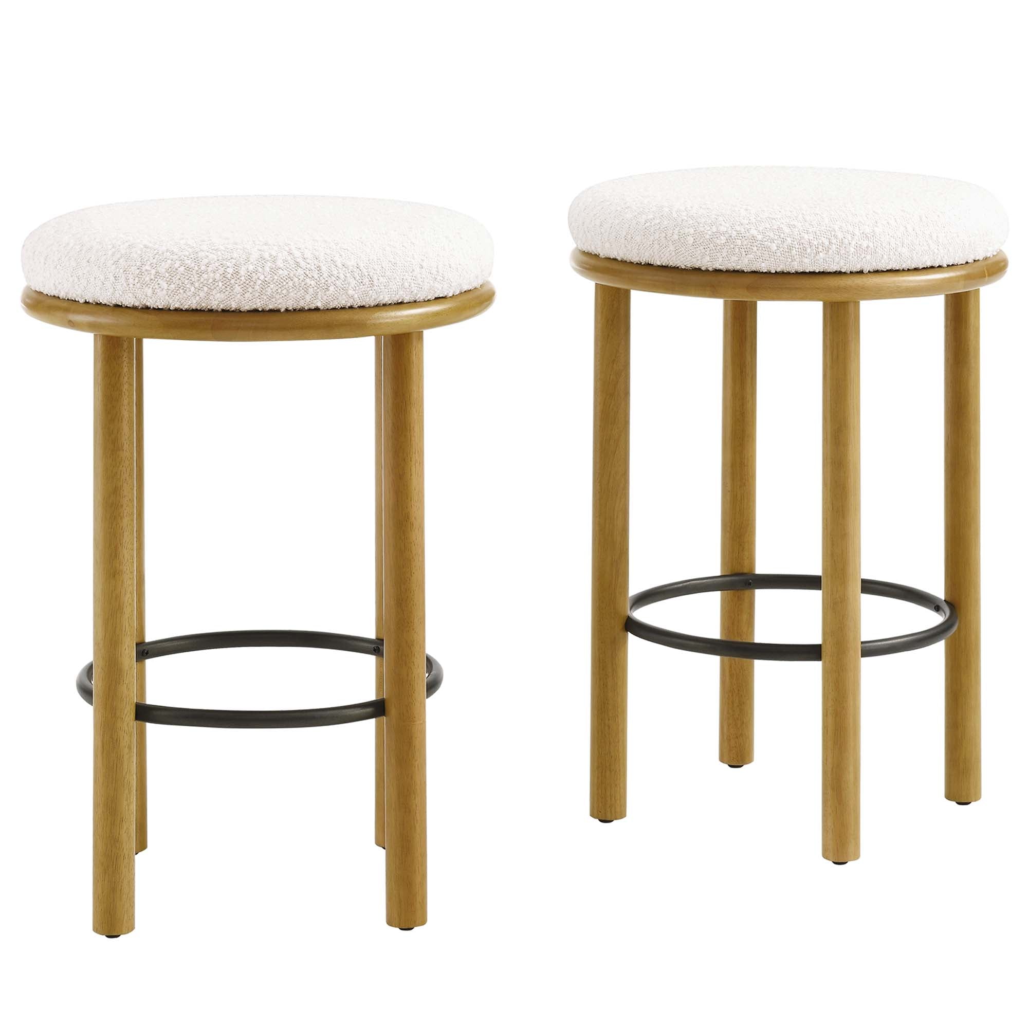 Fable Boucle Fabric Counter Stools Set of 2 by Modway - Best Buy Furniture