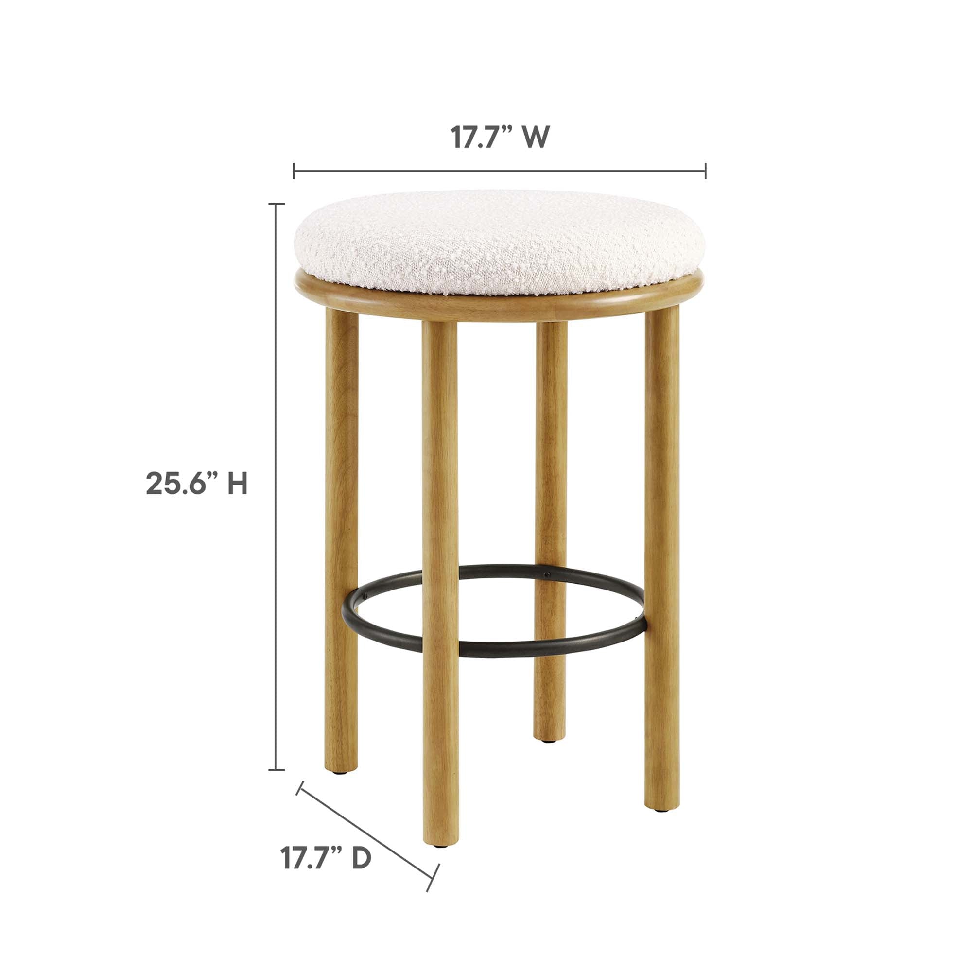 Fable Boucle Fabric Counter Stools Set of 2 by Modway - Best Buy Furniture