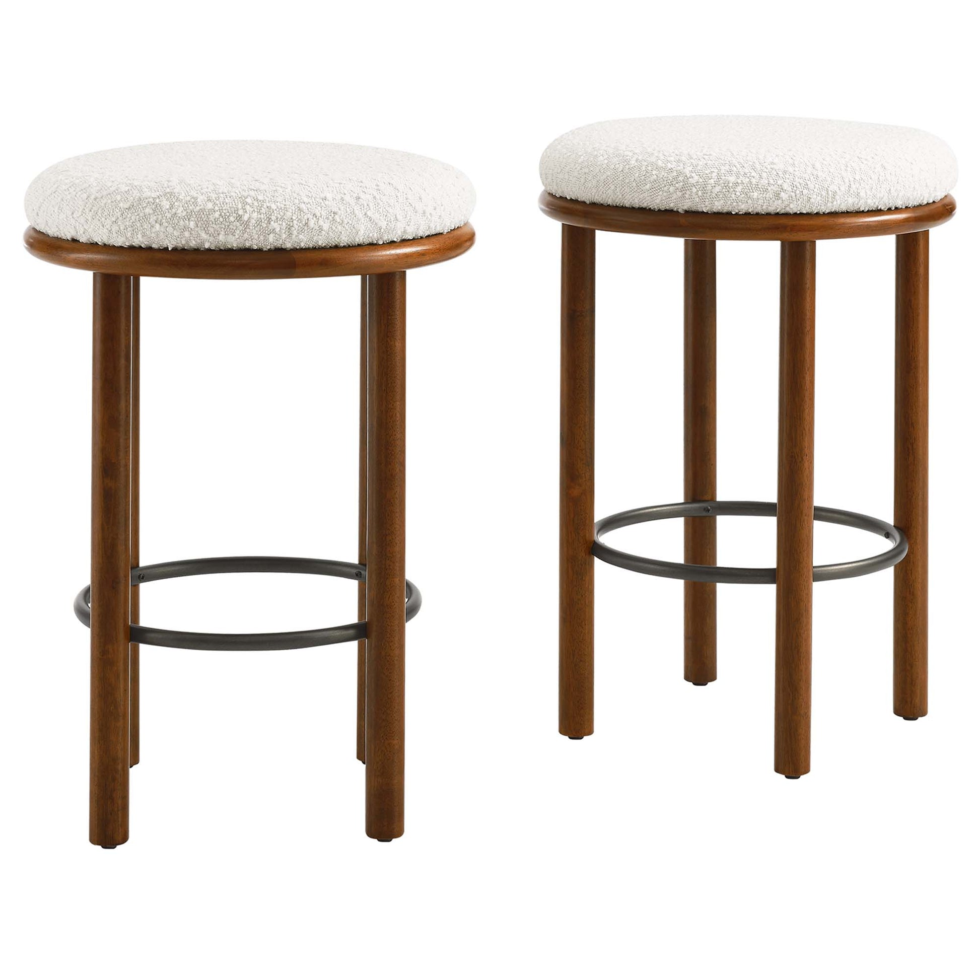 Fable Boucle Fabric Counter Stools Set of 2 by Modway - Best Buy Furniture