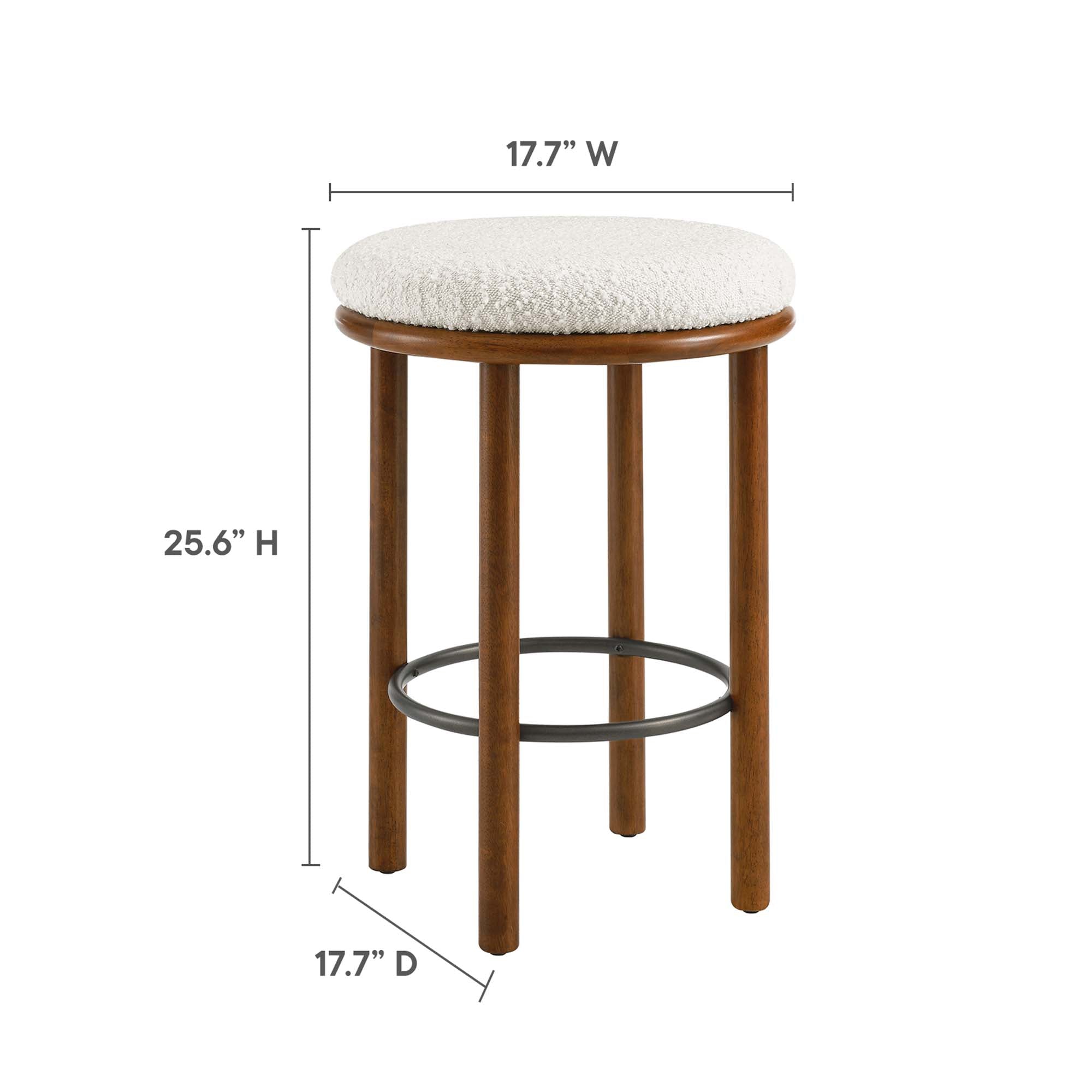 Fable Boucle Fabric Counter Stools Set of 2 by Modway - Best Buy Furniture