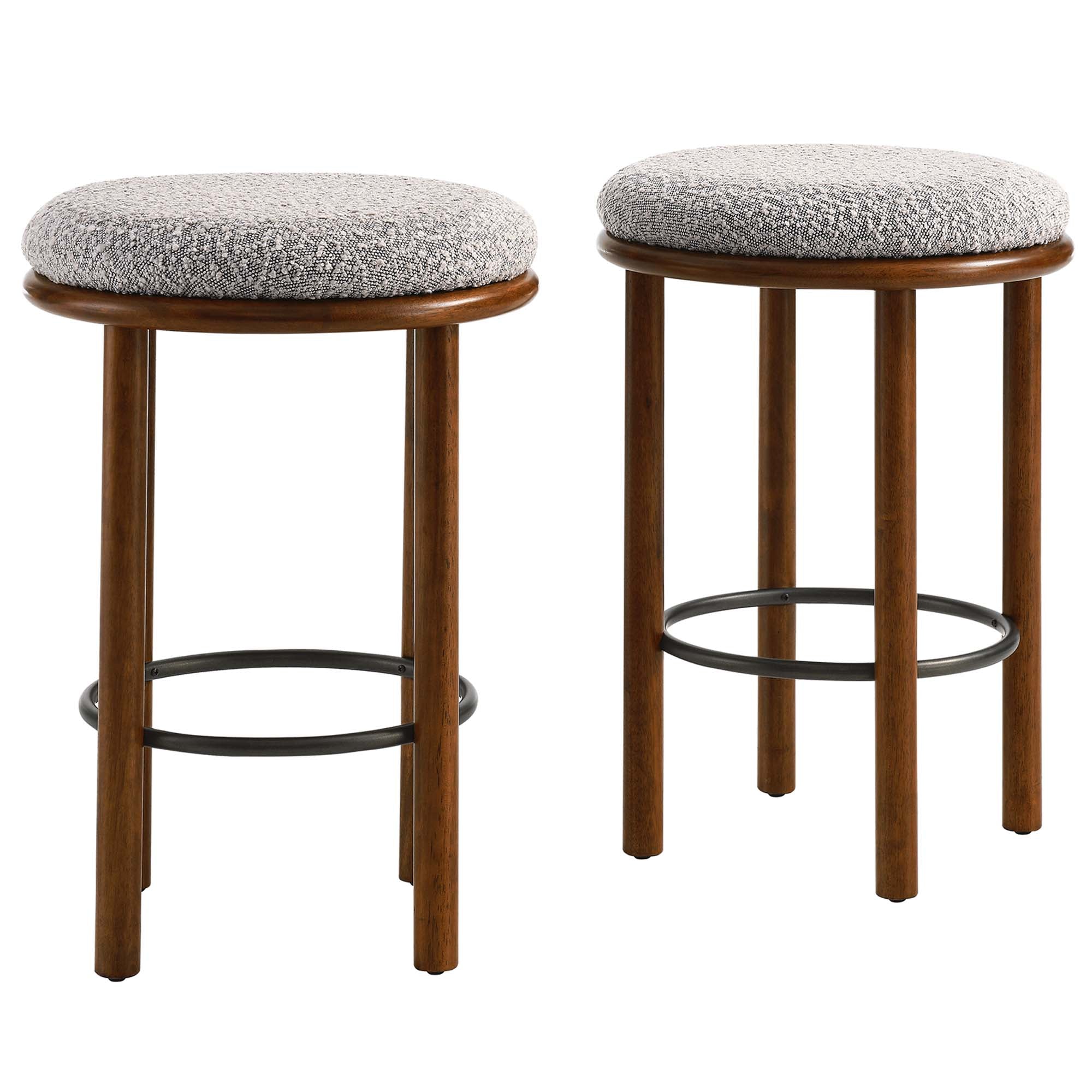 Fable Boucle Fabric Counter Stools Set of 2 by Modway - Best Buy Furniture