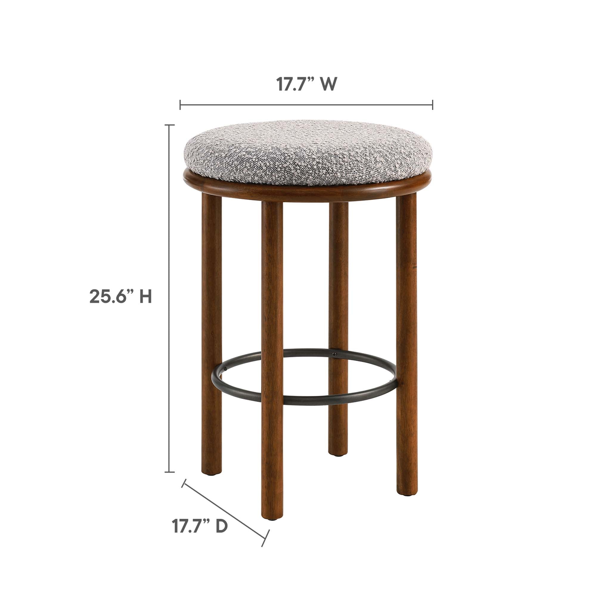 Fable Boucle Fabric Counter Stools Set of 2 by Modway - Best Buy Furniture