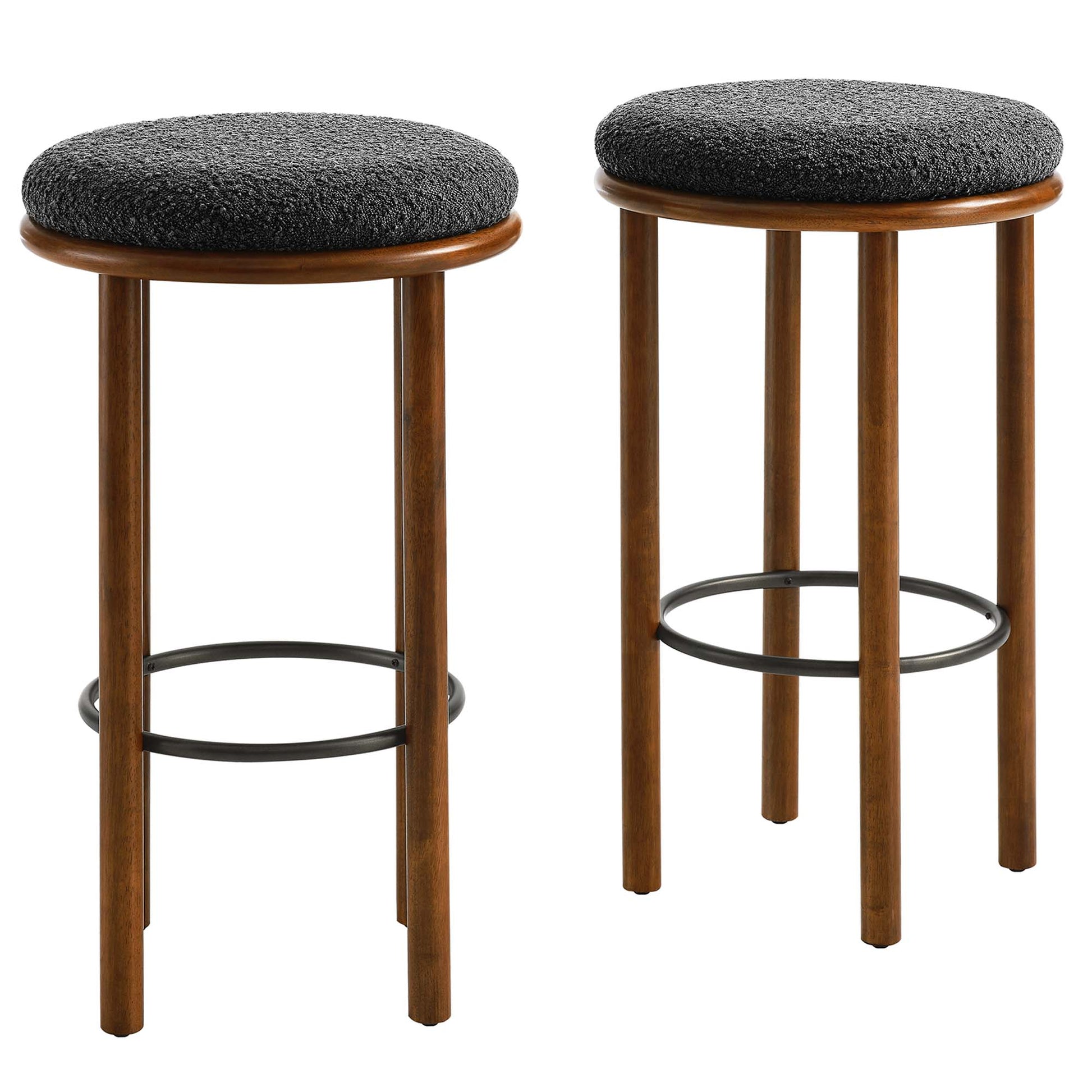 Fable Boucle Fabric Bar Stools Set of 2 by Modway - Best Buy Furniture