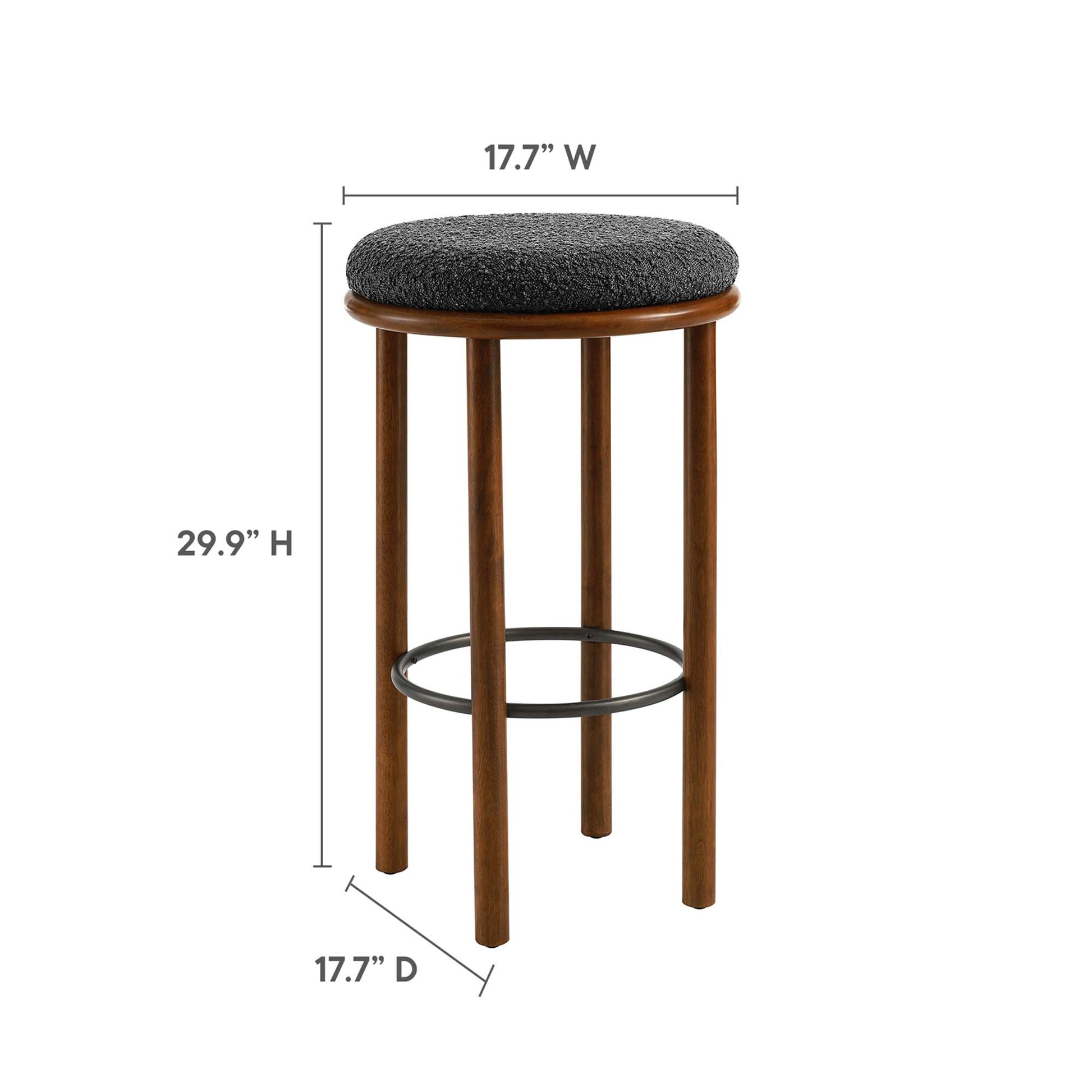 Fable Boucle Fabric Bar Stools Set of 2 by Modway - Best Buy Furniture