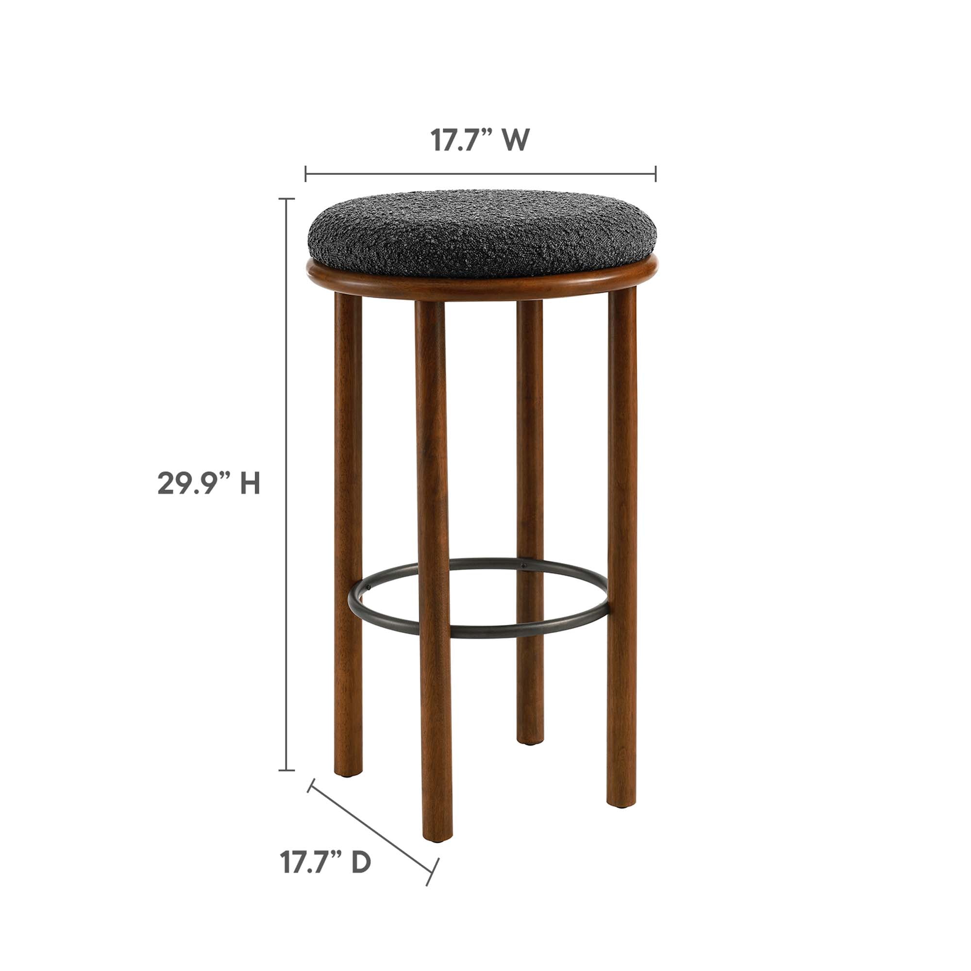 Fable Boucle Fabric Bar Stools Set of 2 by Modway - Best Buy Furniture