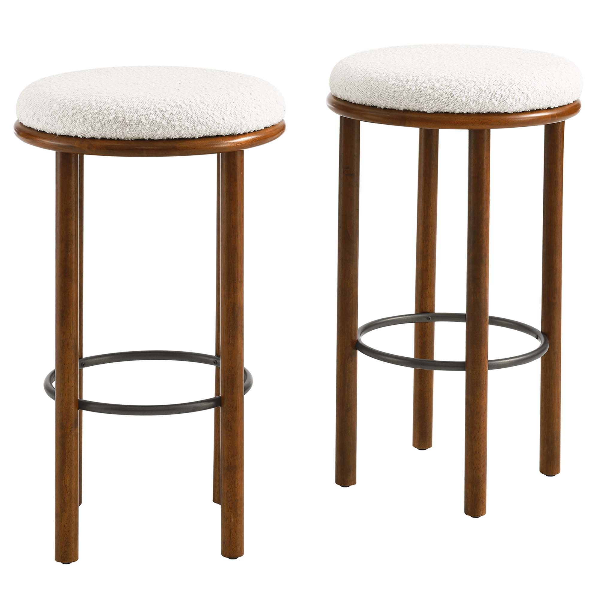 Fable Boucle Fabric Bar Stools Set of 2 by Modway - Best Buy Furniture