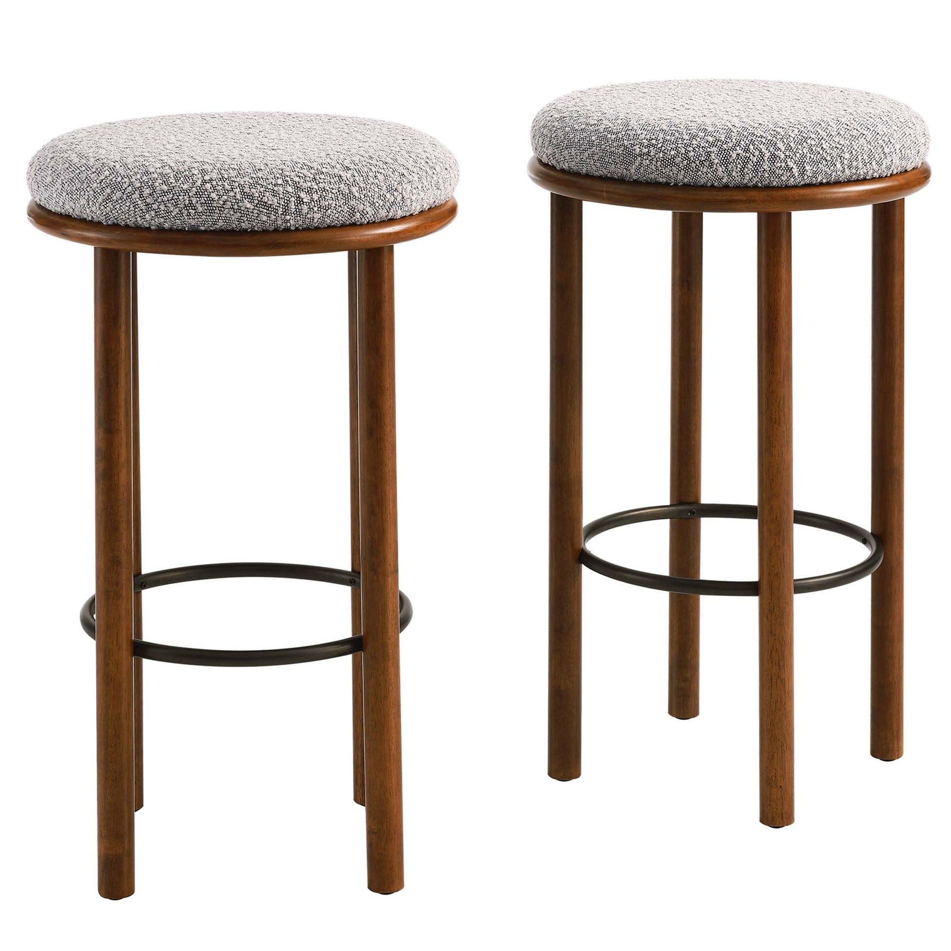 Fable Boucle Fabric Bar Stools Set of 2 by Modway - Best Buy Furniture