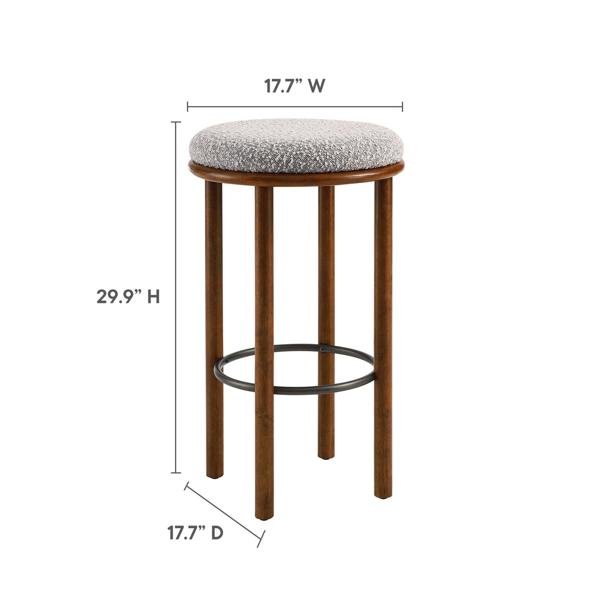 Fable Boucle Fabric Bar Stools Set of 2 by Modway - Best Buy Furniture