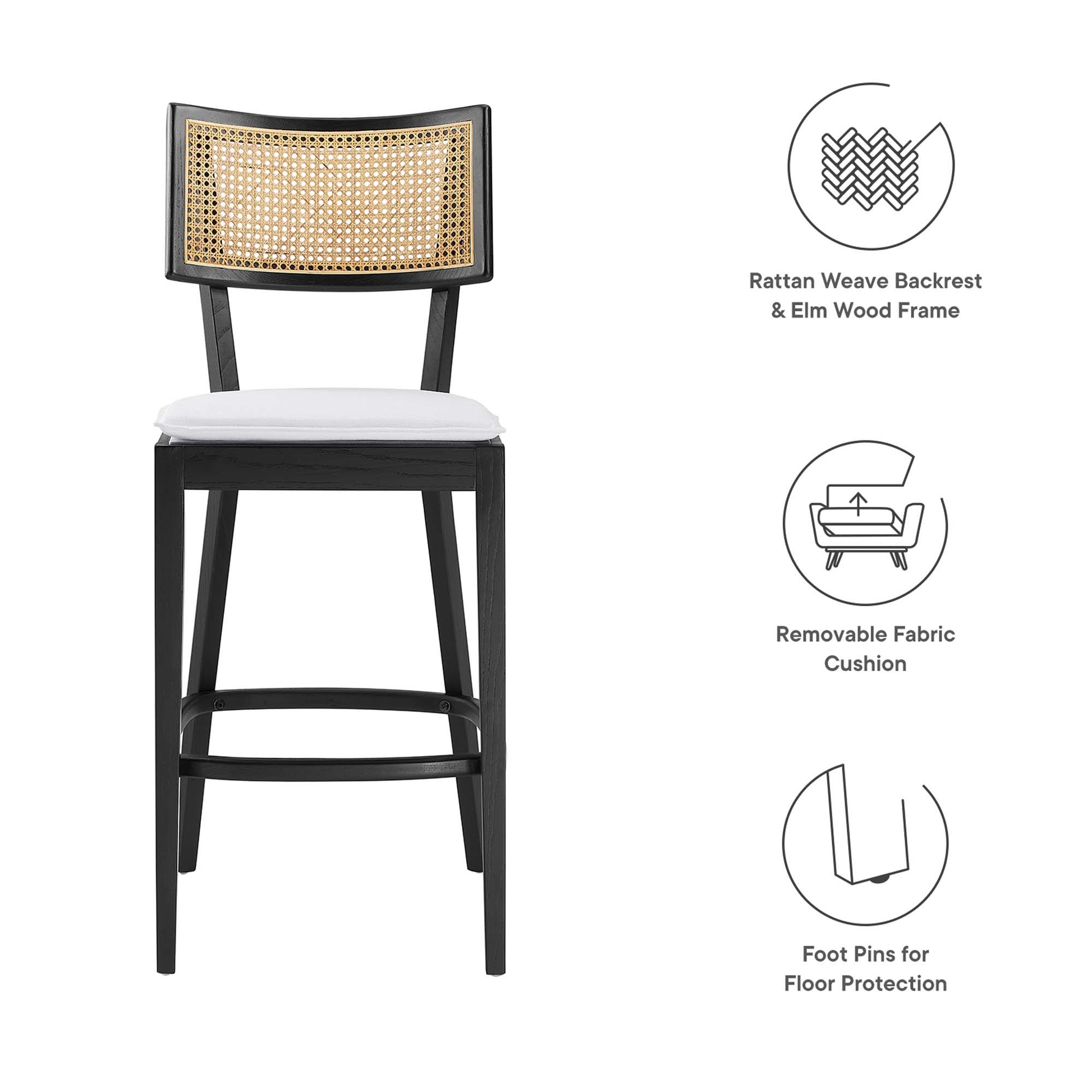 Caledonia Wood Bar Stools Set of 2 by Modway - Best Buy Furniture