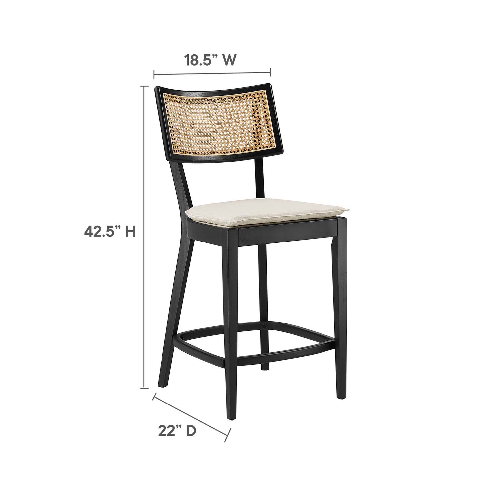 Caledonia Wood Counter Stools Set of 2 by Modway - Best Buy Furniture