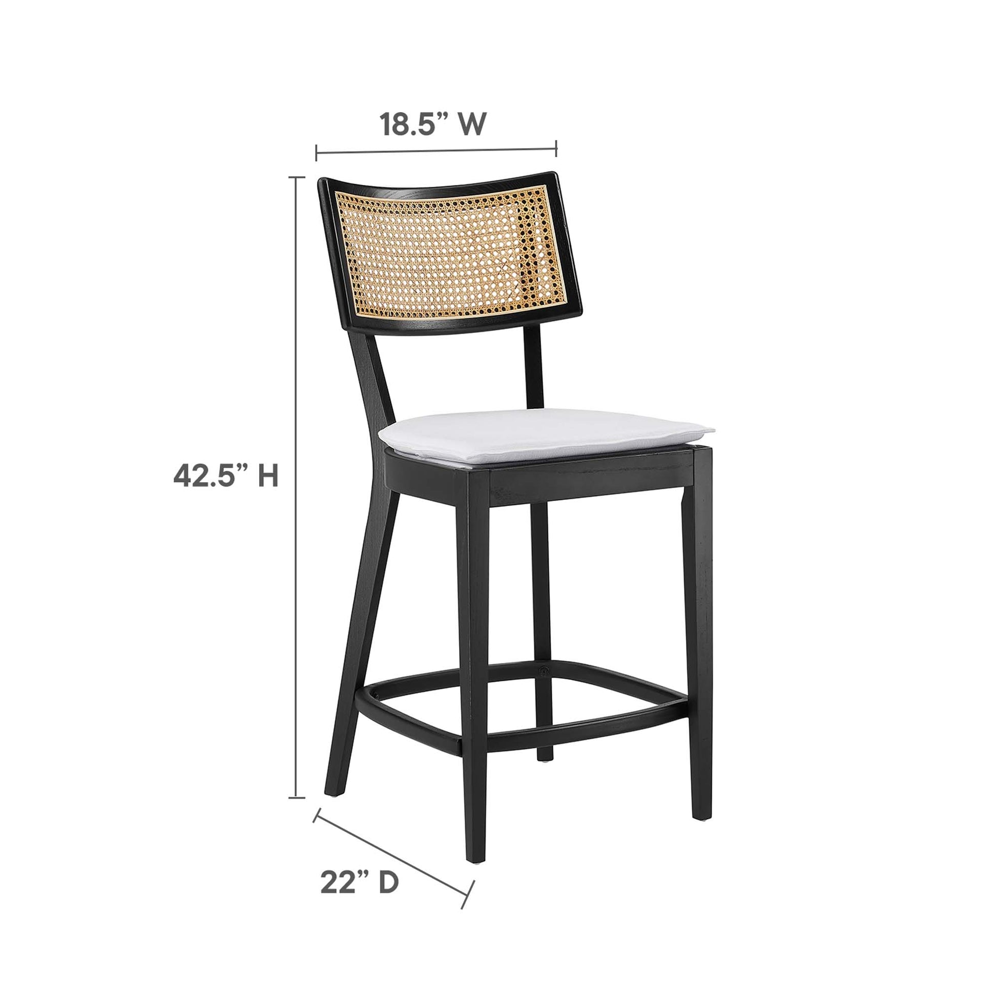 Caledonia Wood Counter Stools Set of 2 by Modway - Best Buy Furniture