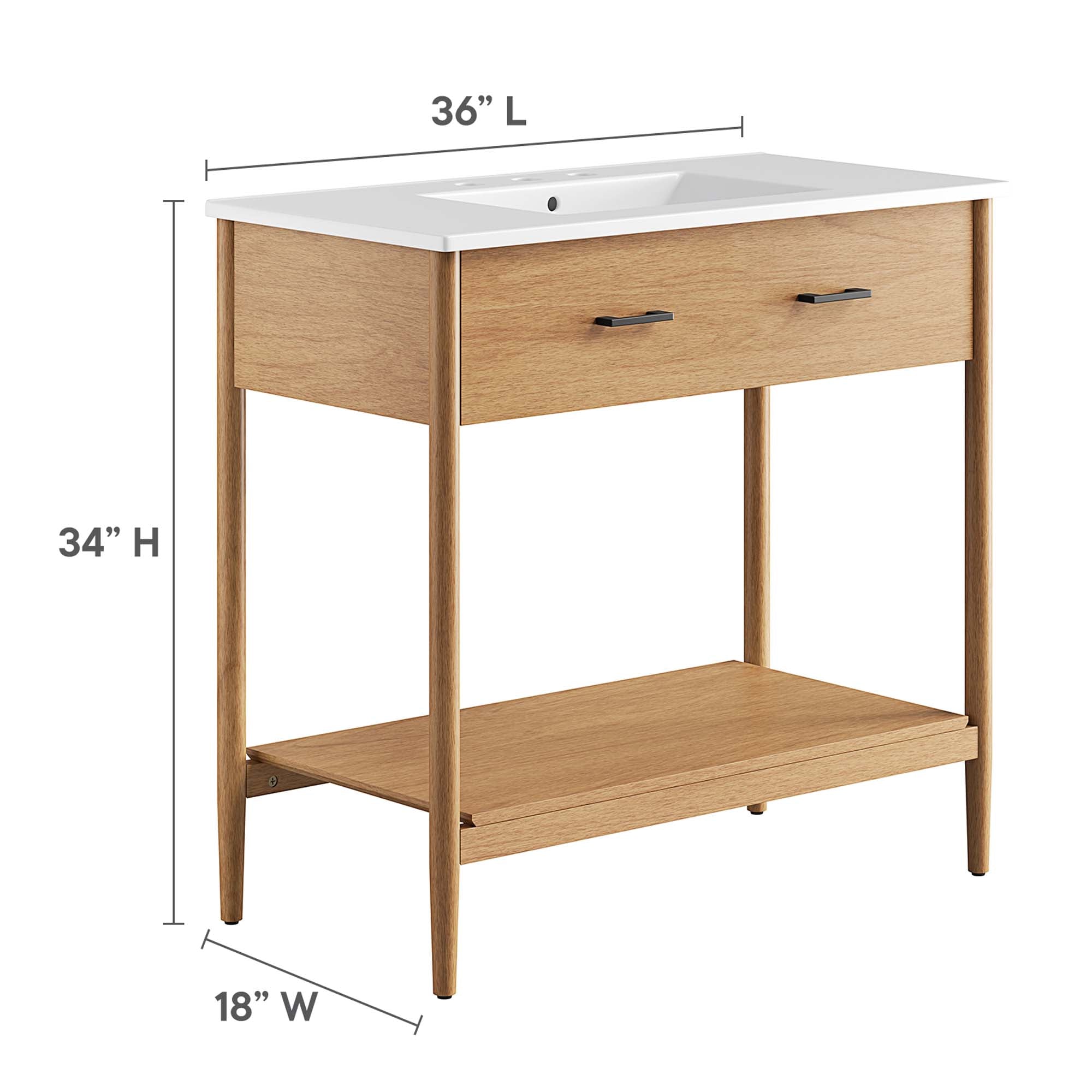 Zaire 36" Bathroom Vanity by Modway - Best Buy Furniture