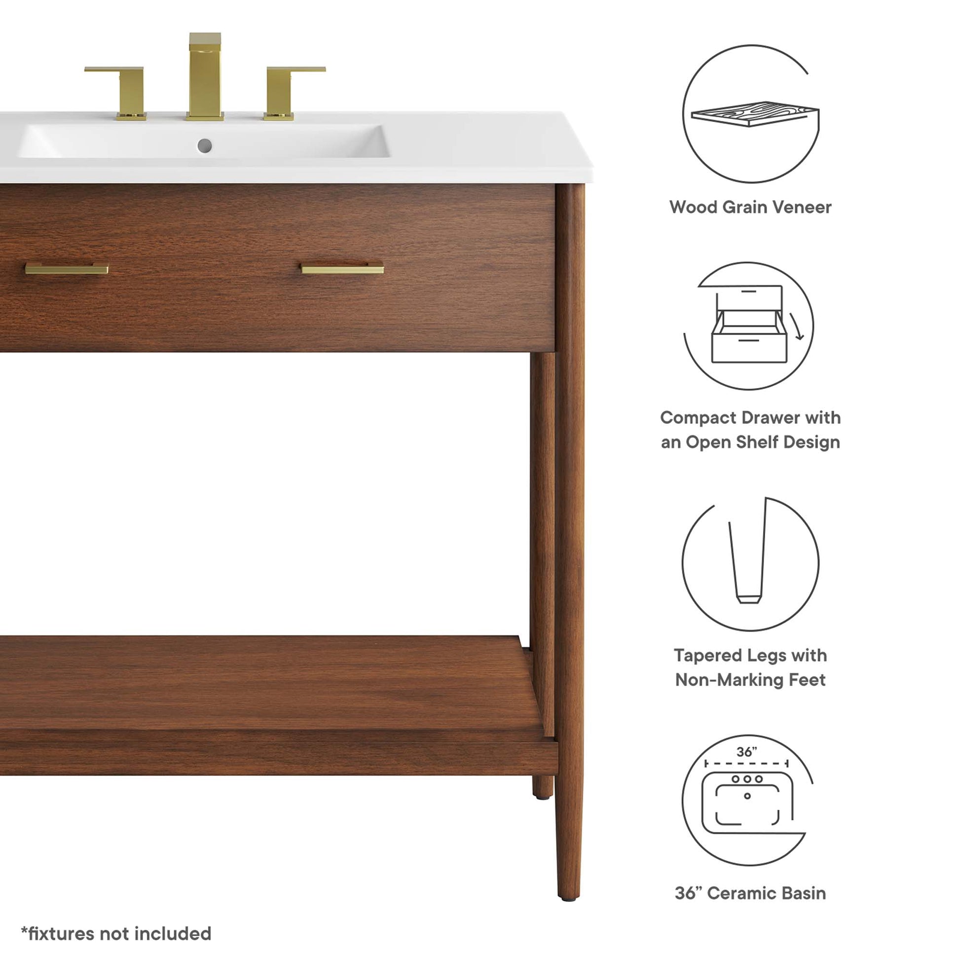 Zaire 36" Bathroom Vanity by Modway - Best Buy Furniture