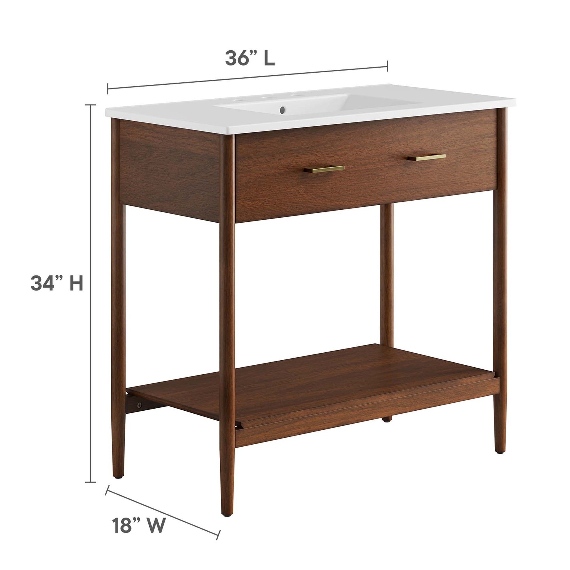 Zaire 36" Bathroom Vanity by Modway - Best Buy Furniture