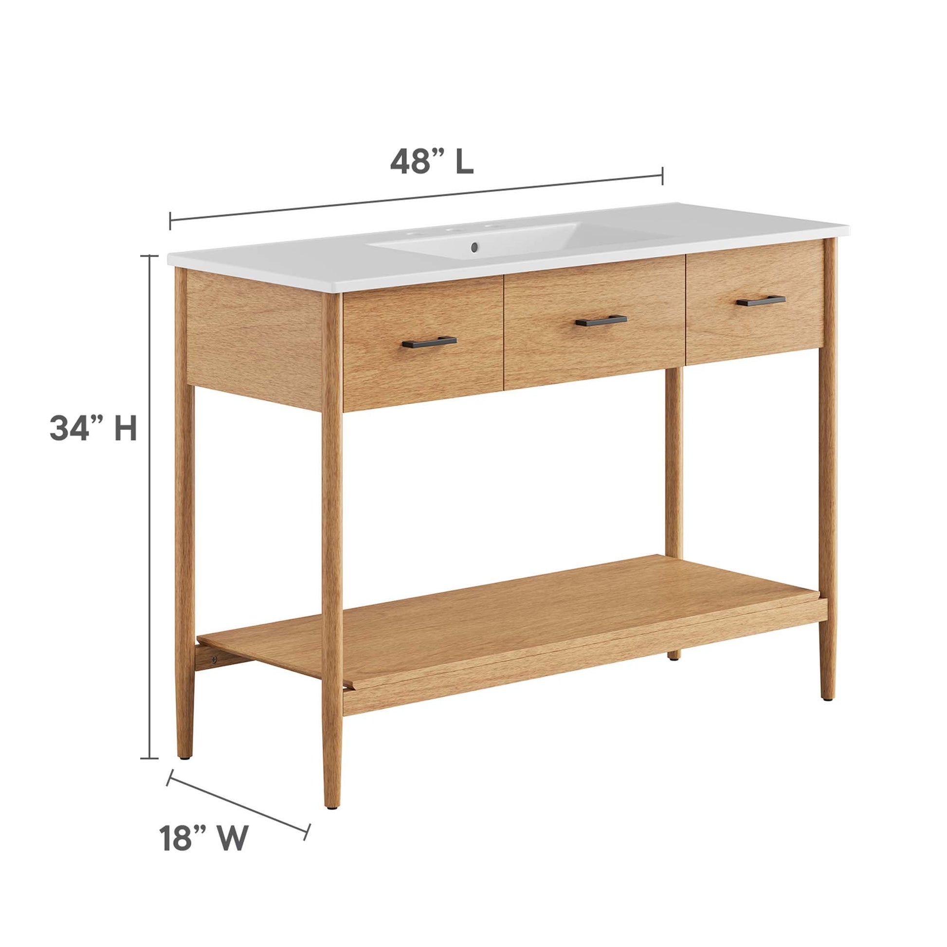 Zaire 48" Single Sink Bathroom Vanity by Modway - Best Buy Furniture