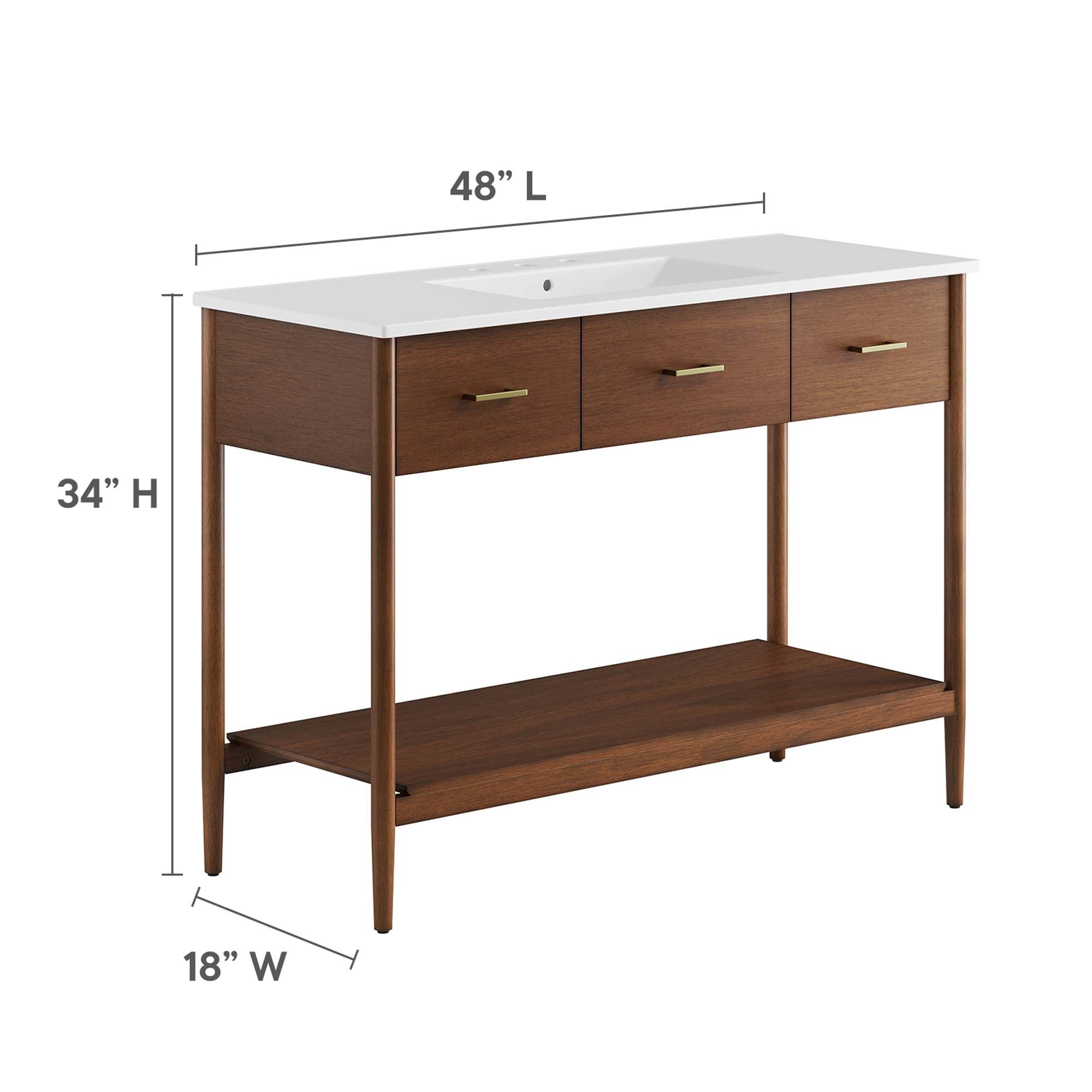 Zaire 48" Single Sink Bathroom Vanity by Modway - Best Buy Furniture