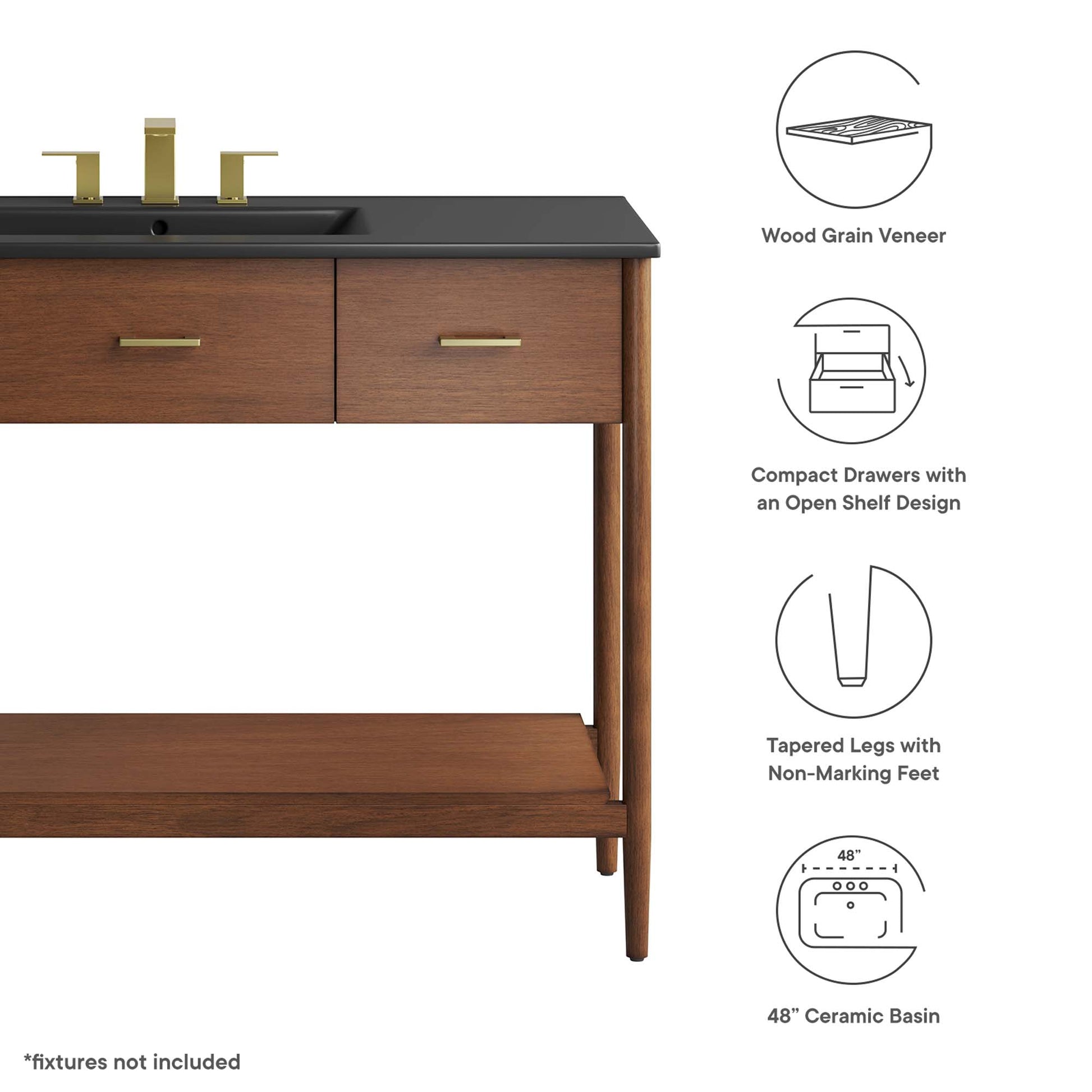 Zaire 48" Single Sink Bathroom Vanity by Modway - Best Buy Furniture